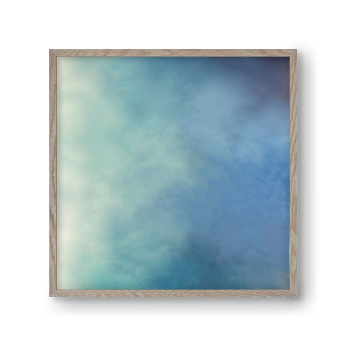 BLUE HORIZON , 30x30 cm (30x30 cm), Tölgy keret