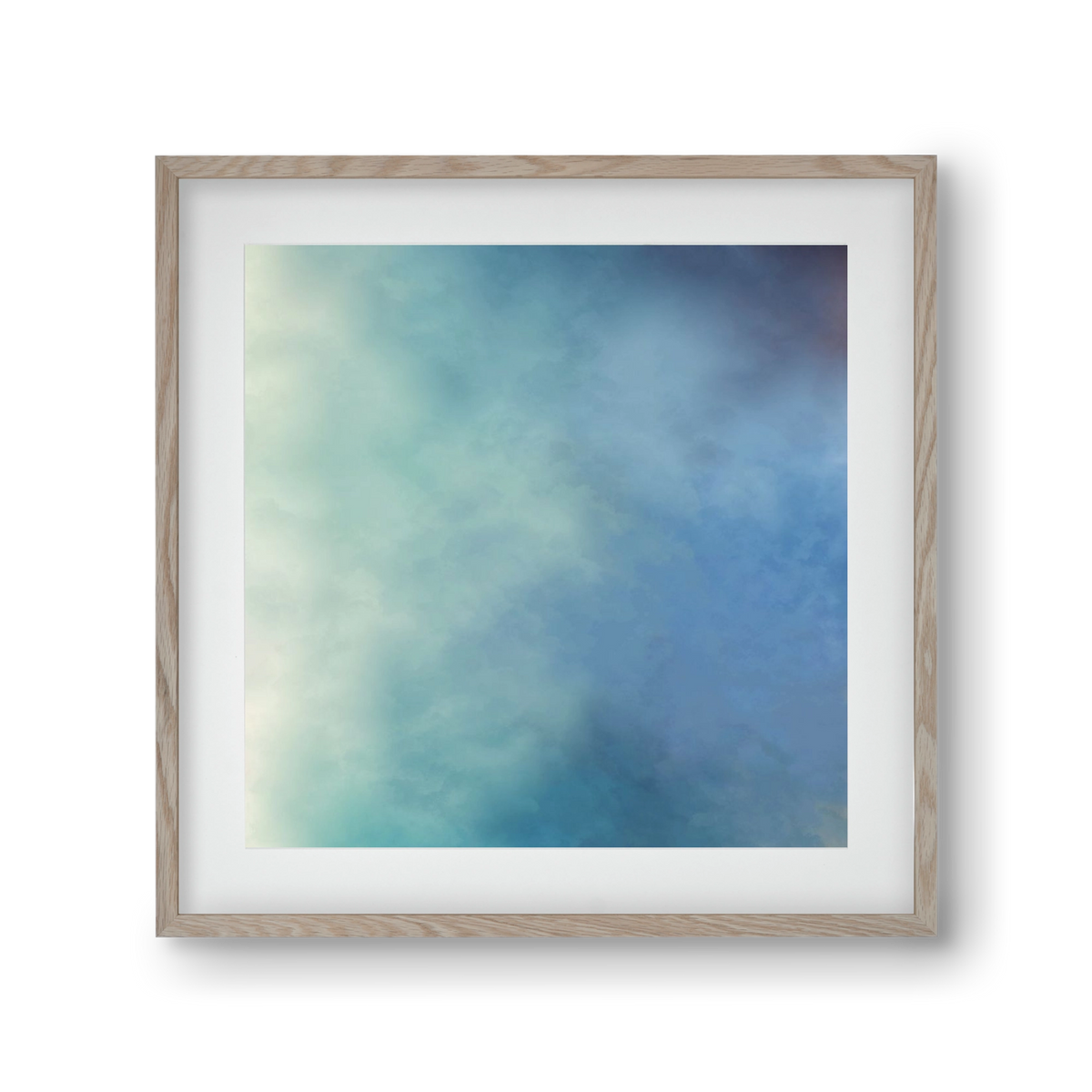 BLUE HORIZON , 30x30 cm (20x20 cm), Tölgy keret, paszpartuval