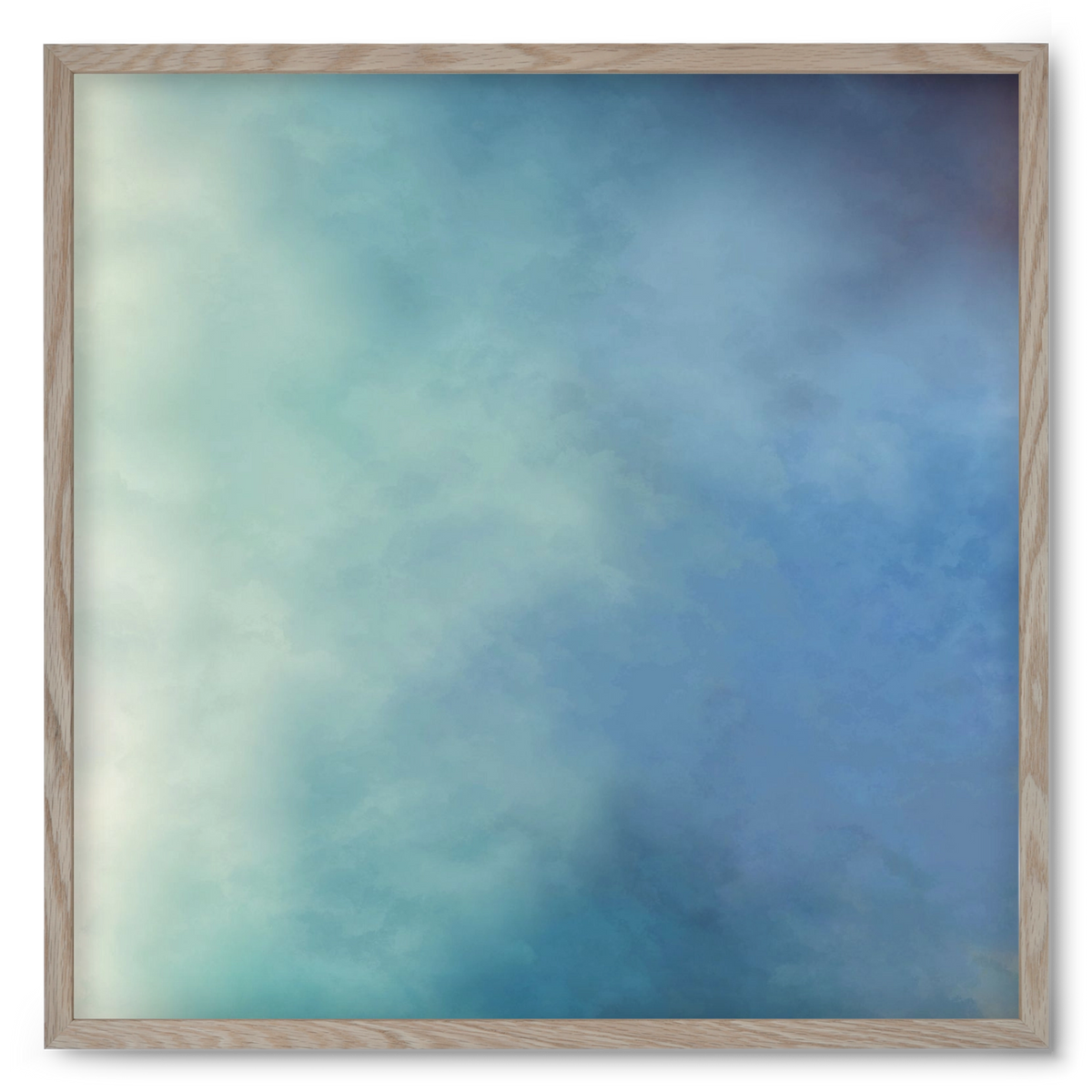 BLUE HORIZON , 50x50 cm (50x50 cm), Tölgy keret