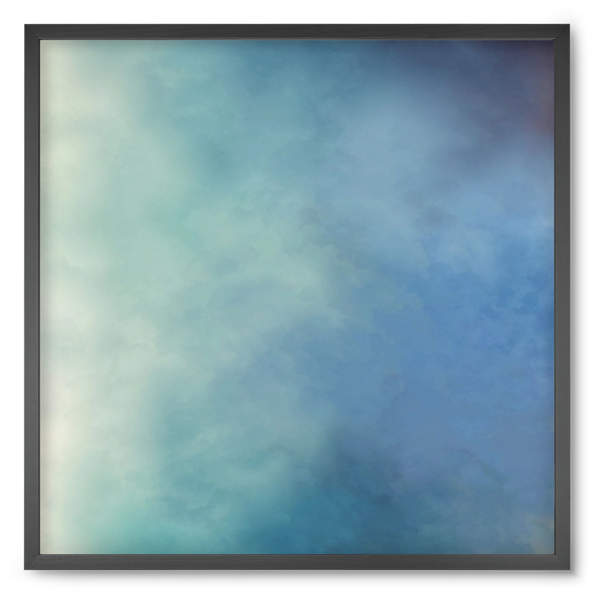 BLUE HORIZON , 50x50 cm (50x50 cm), Fekete keret