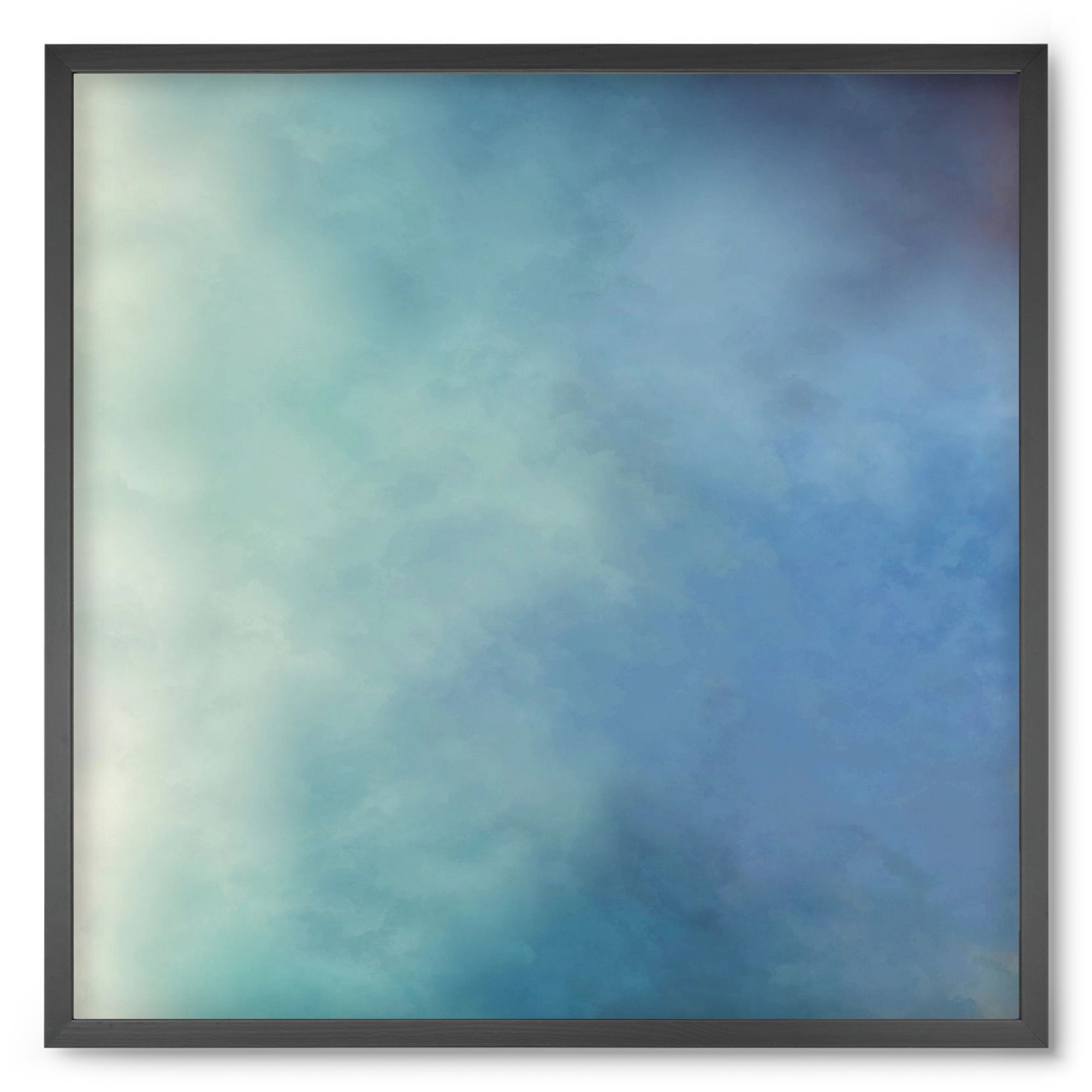 BLUE HORIZON , 50x50 cm (50x50 cm), Fekete keret