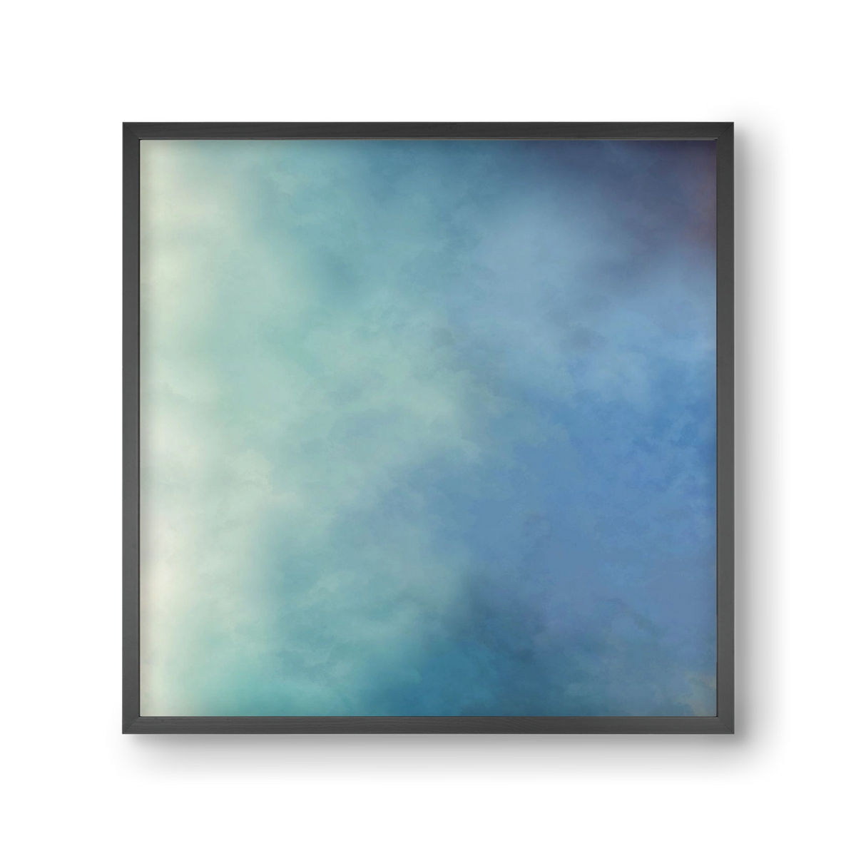 BLUE HORIZON , 30x30 cm (30x30 cm), Fekete keret