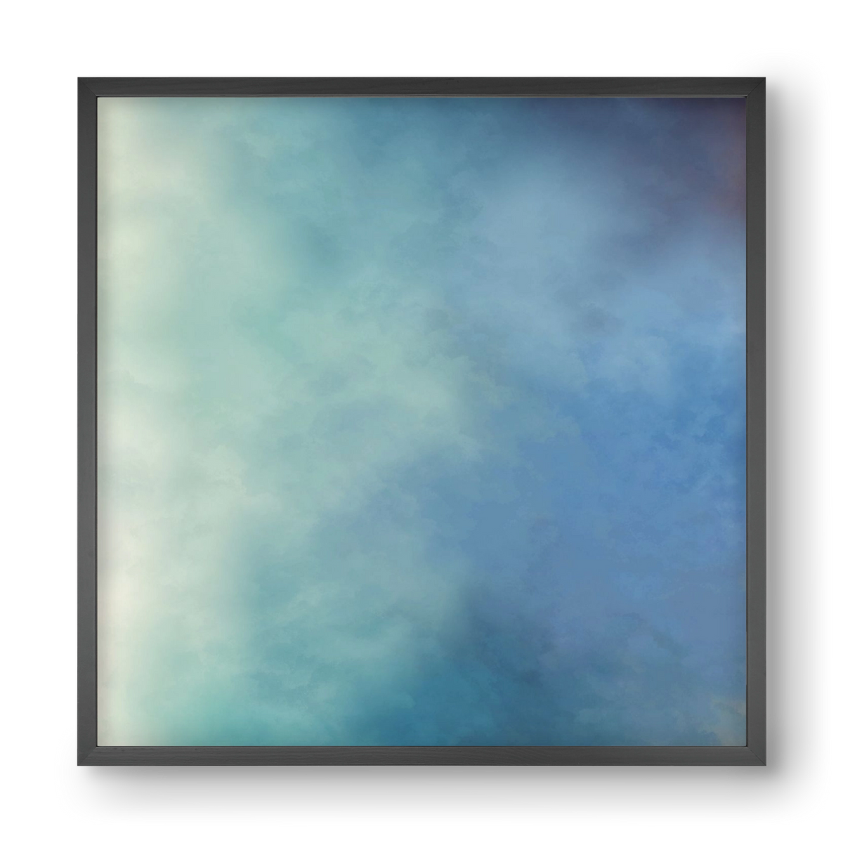 BLUE HORIZON , 40x40 cm (40x40 cm), Fekete keret