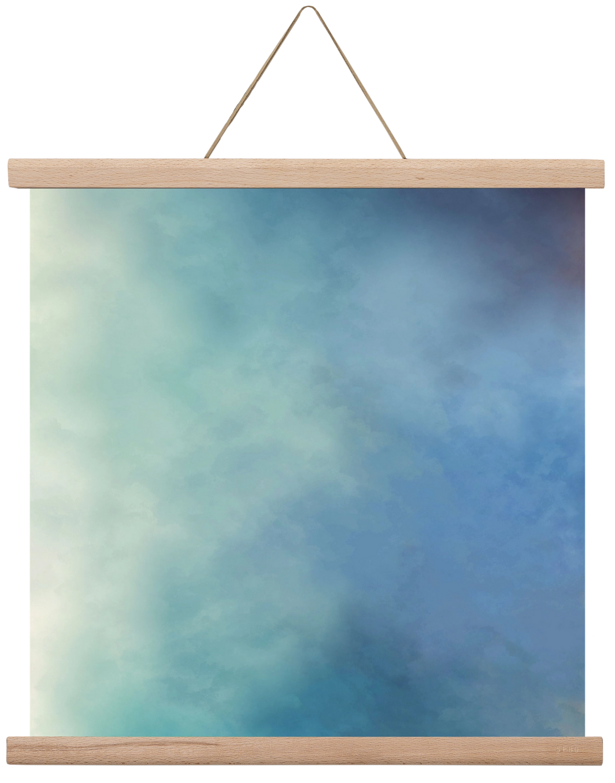 BLUE HORIZON , 40x40 cm (40x40 cm), Tölgy akasztó