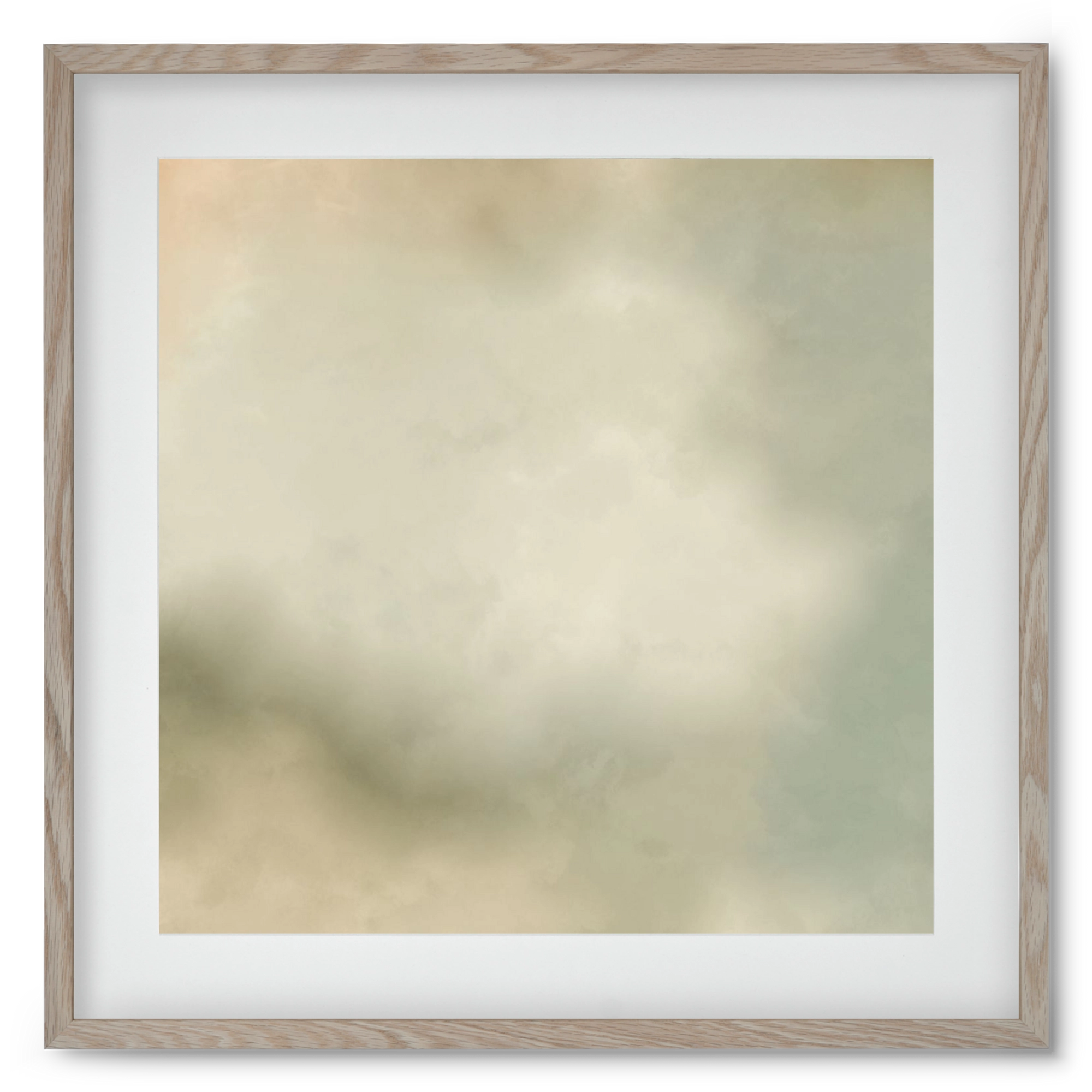 GRAY HORIZON , 50x50 cm (40x40 cm), Tölgy keret, paszpartuval