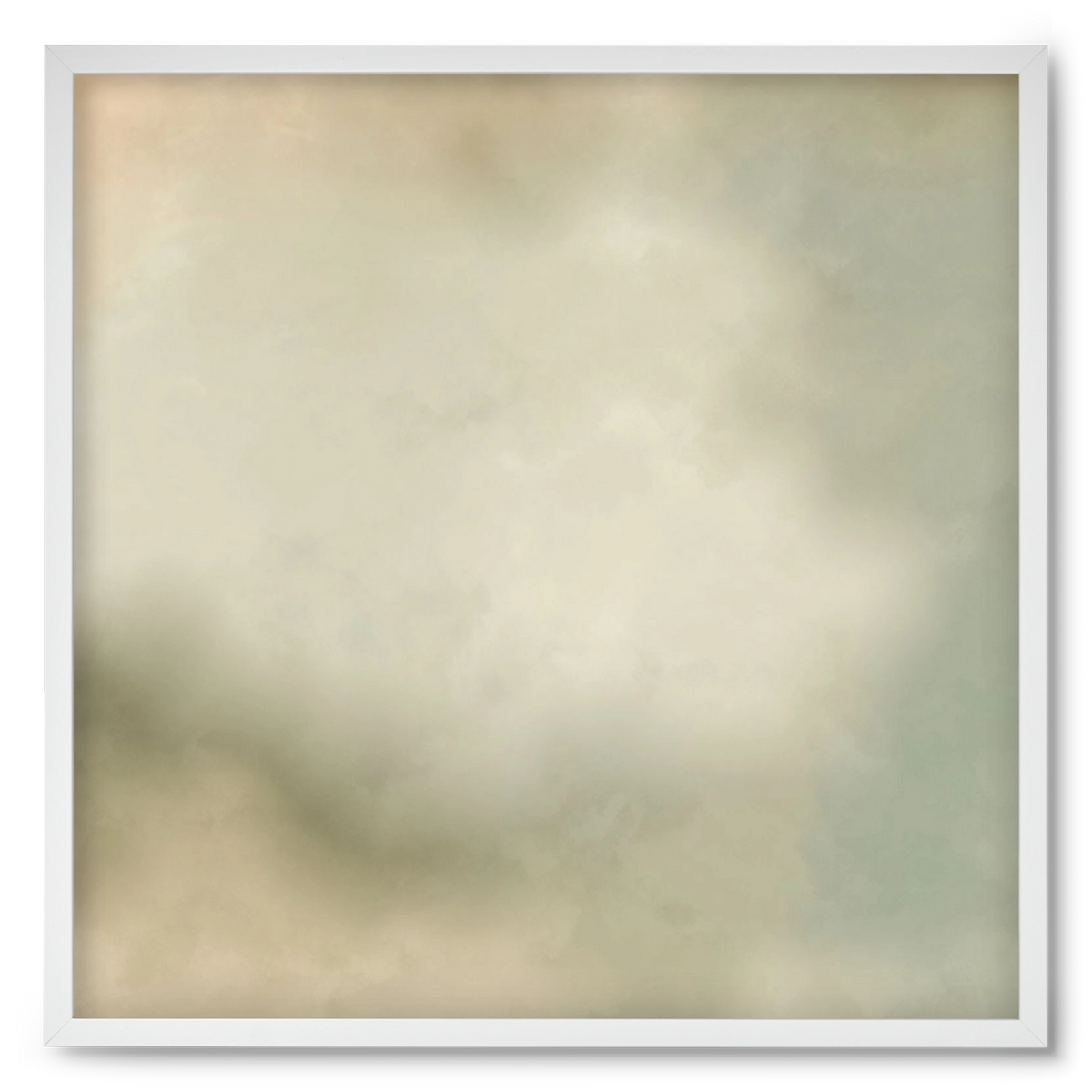 GRAY HORIZON , 50x50 cm (50x50 cm), Fehér keret