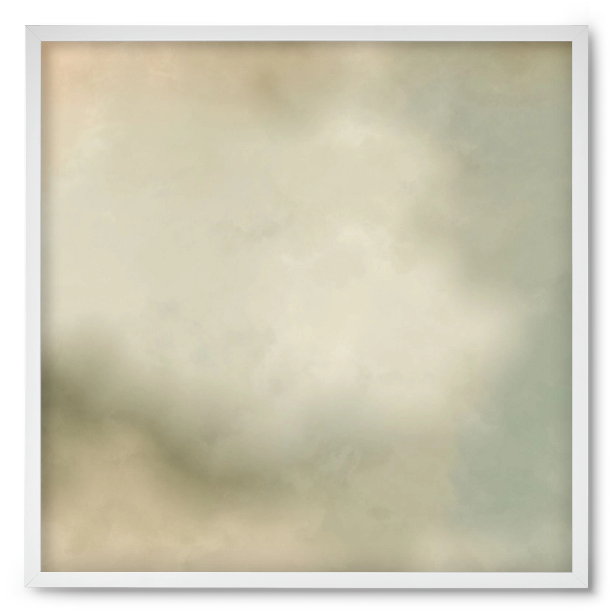 GRAY HORIZON , 50x50 cm (50x50 cm), Fehér keret