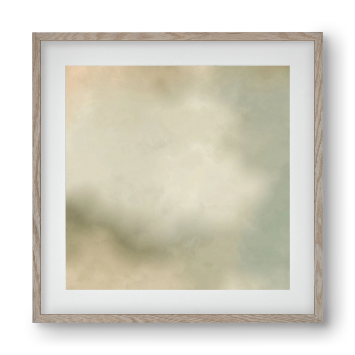 GRAY HORIZON , 40x40 cm (30x30 cm), Tölgy keret, paszpartuval