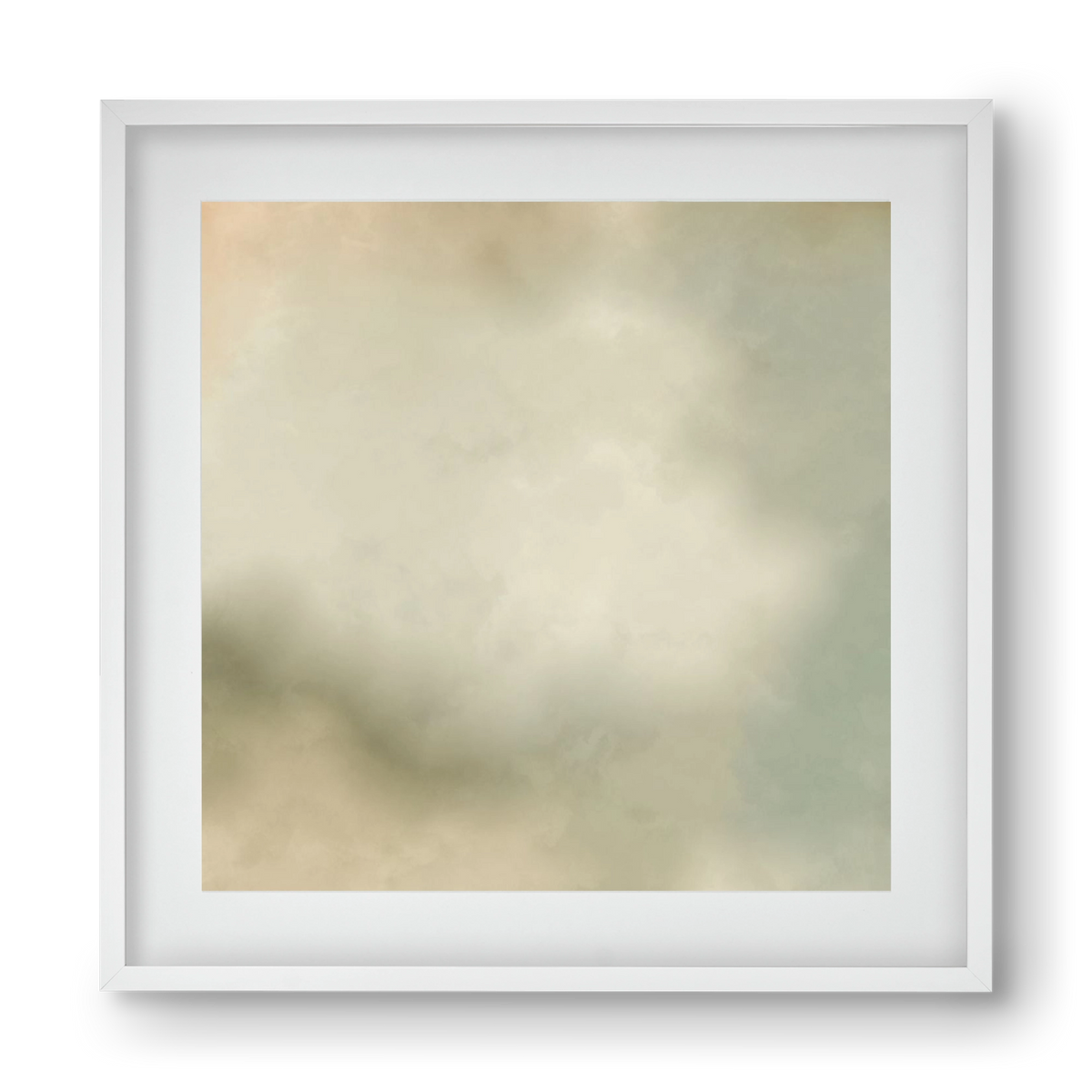 GRAY HORIZON , 40x40 cm (30x30 cm), Fehér keret, paszpartuval