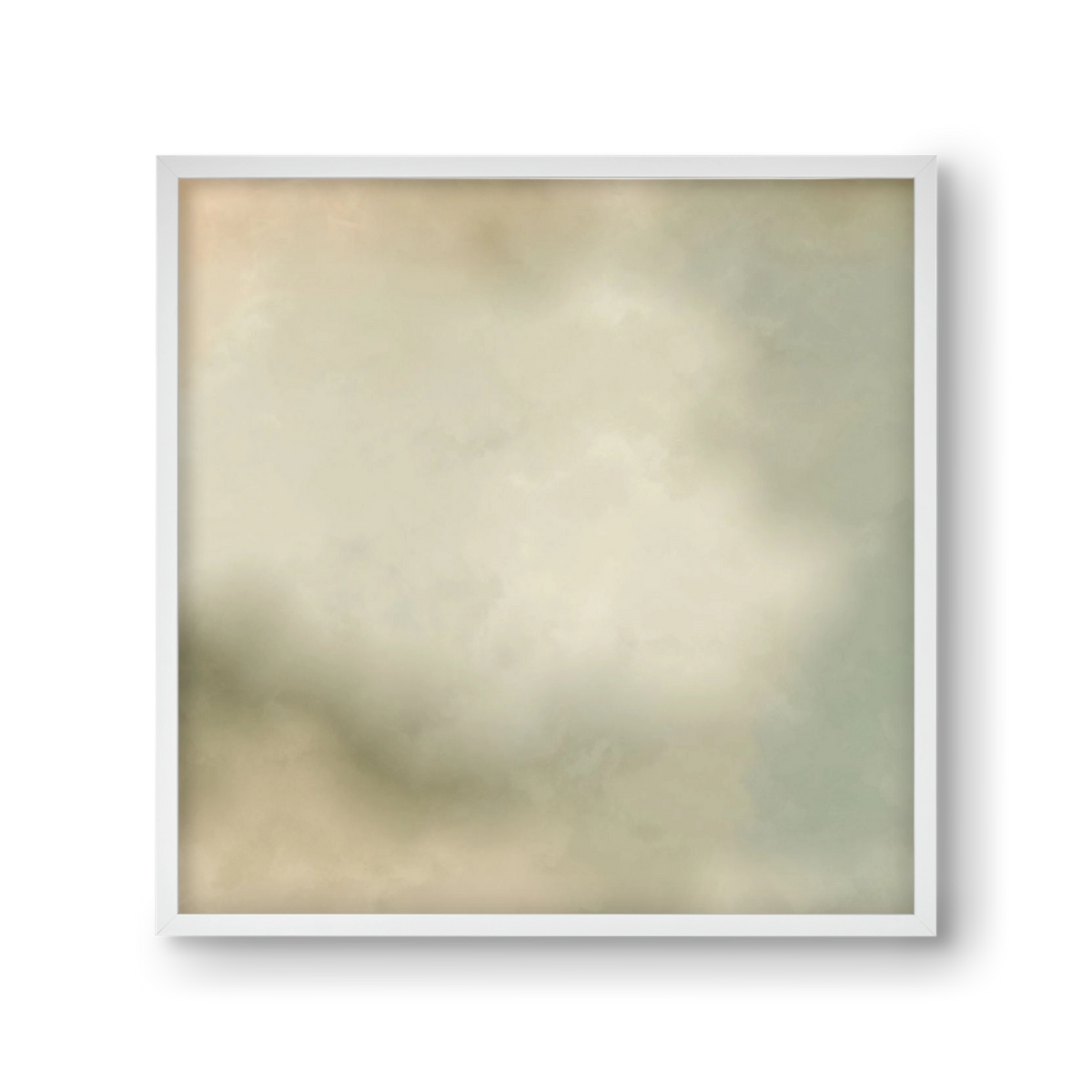 GRAY HORIZON , 30x30 cm (30x30 cm), Fehér keret