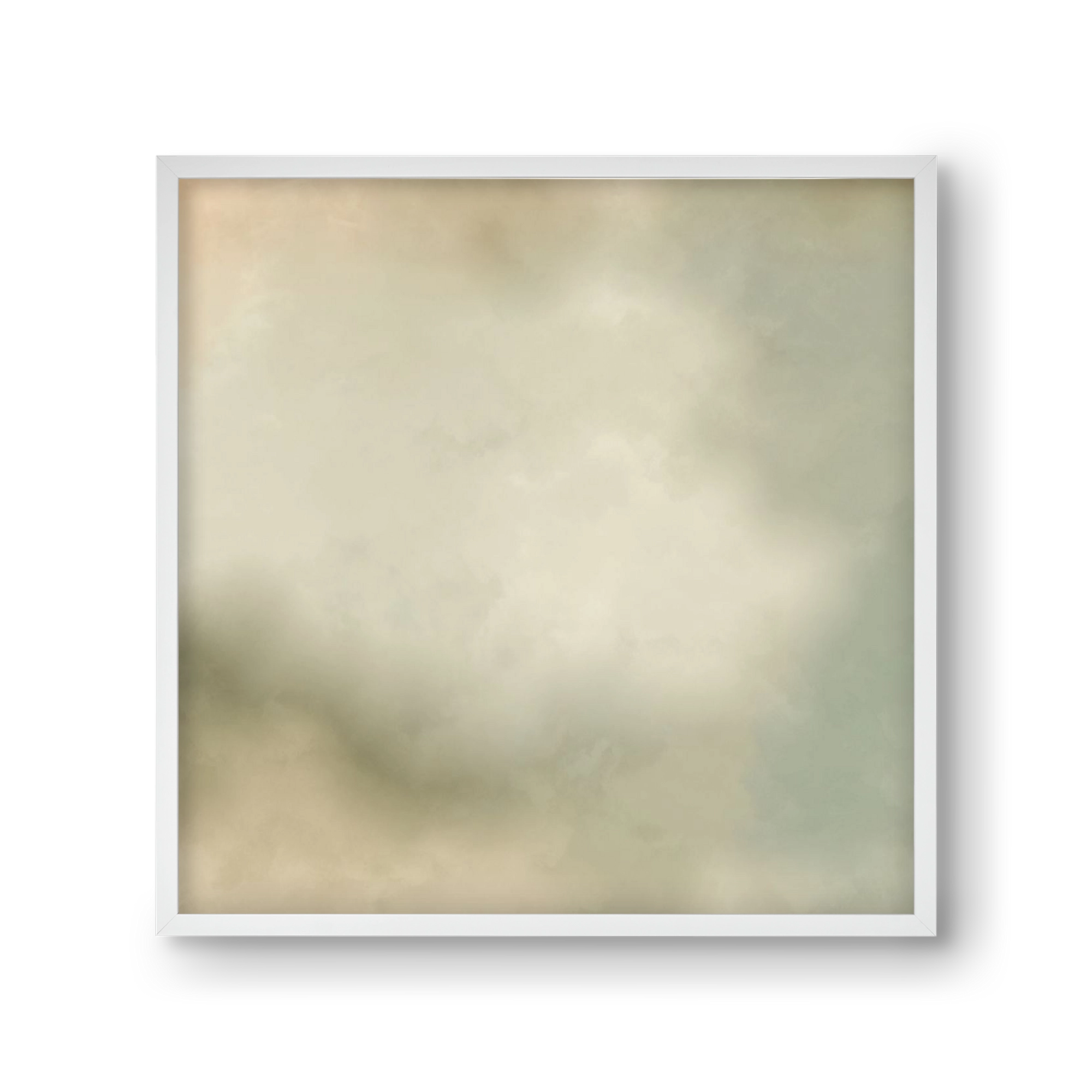 GRAY HORIZON , 30x30 cm (30x30 cm), Fehér keret