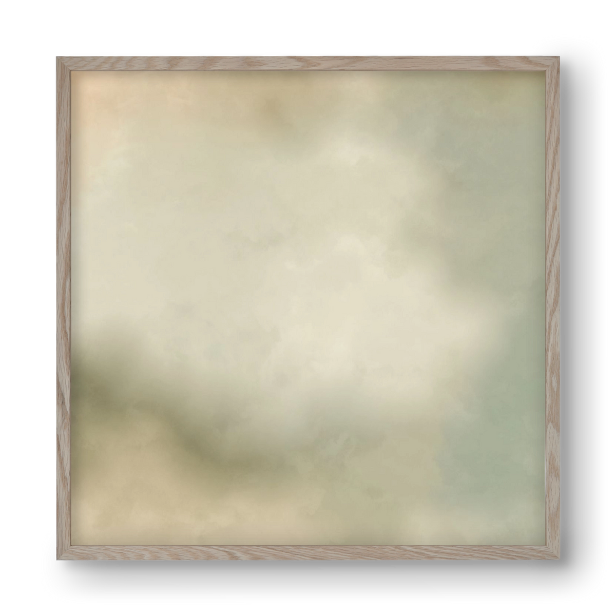 GRAY HORIZON , 40x40 cm (40x40 cm), Tölgy keret