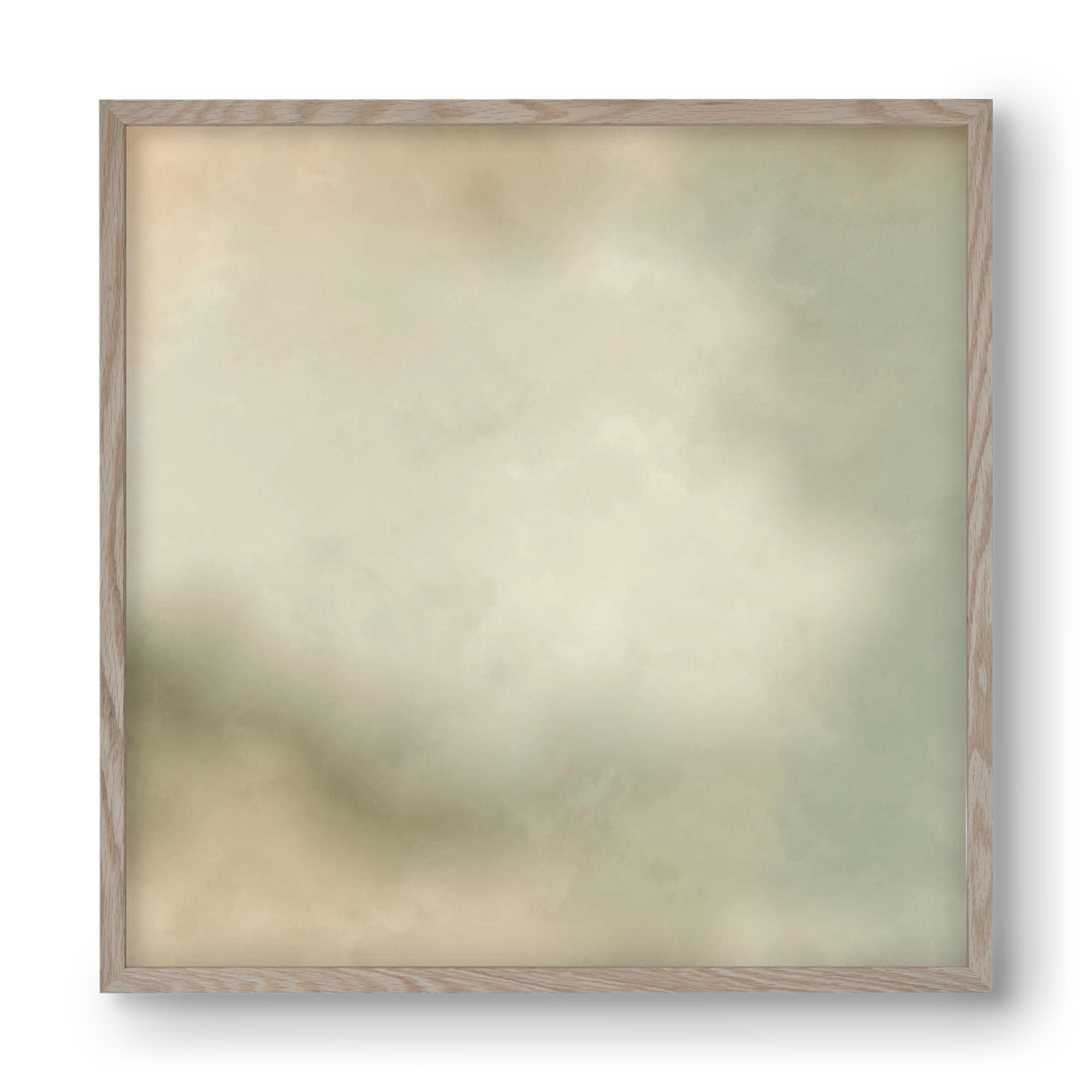 GRAY HORIZON , 40x40 cm (40x40 cm), Tölgy keret