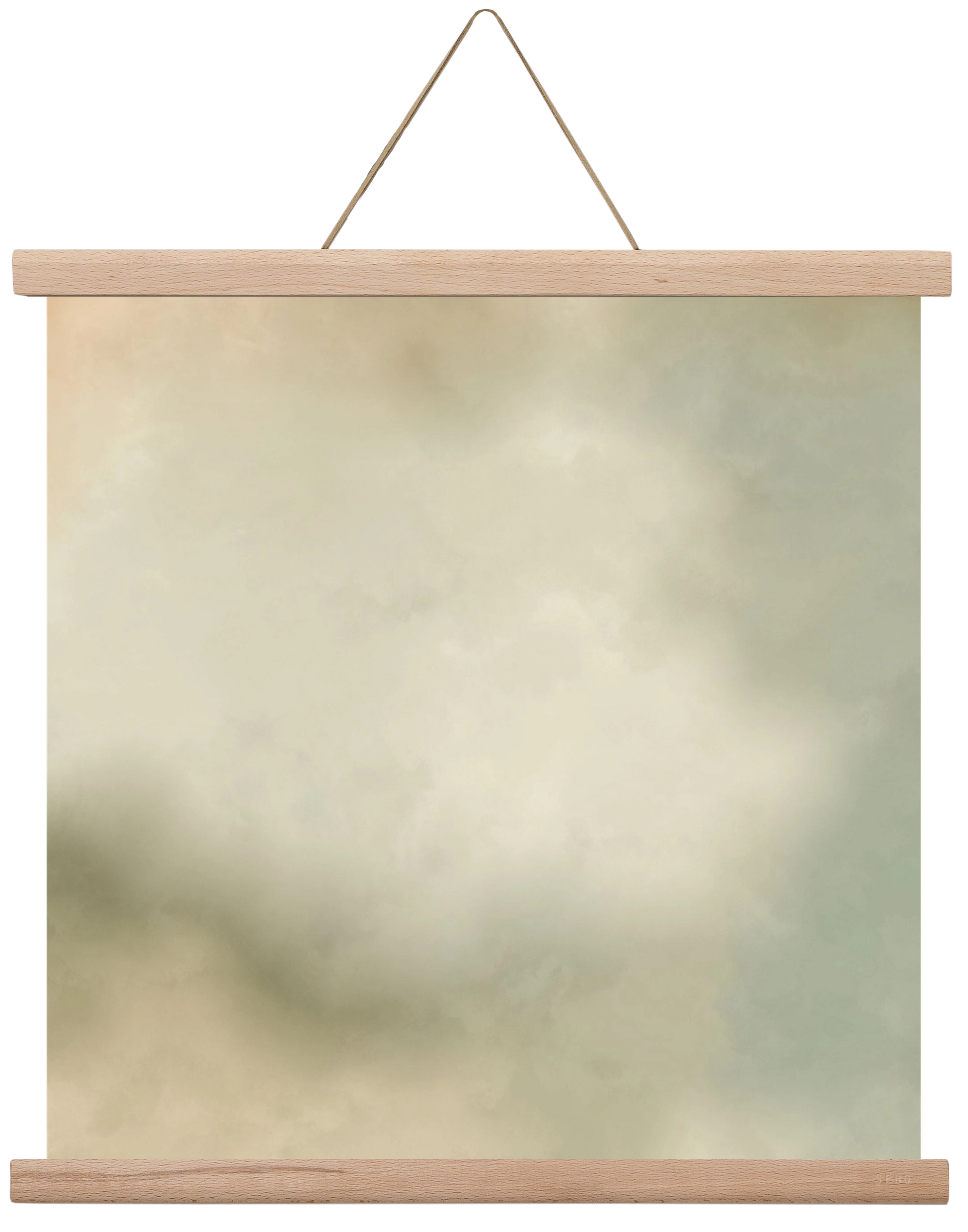 GRAY HORIZON , 40x40 cm (40x40 cm), Tölgy akasztó