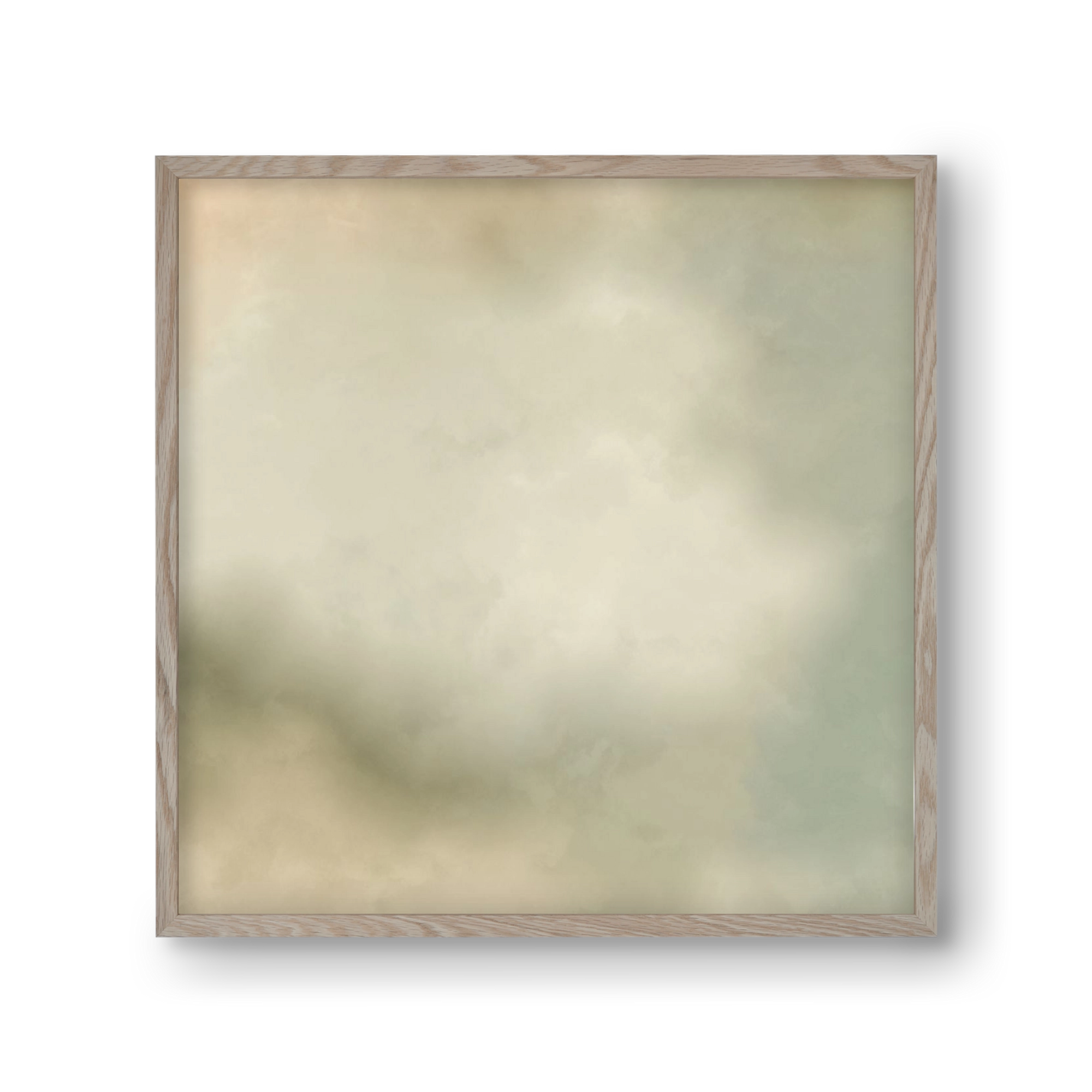 GRAY HORIZON , 30x30 cm (30x30 cm), Tölgy keret