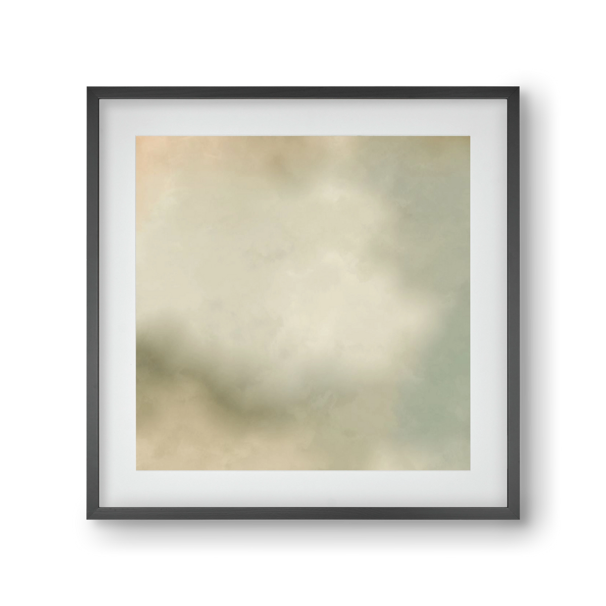 GRAY HORIZON , 30x30 cm (20x20 cm), Fekete keret, paszpartuval