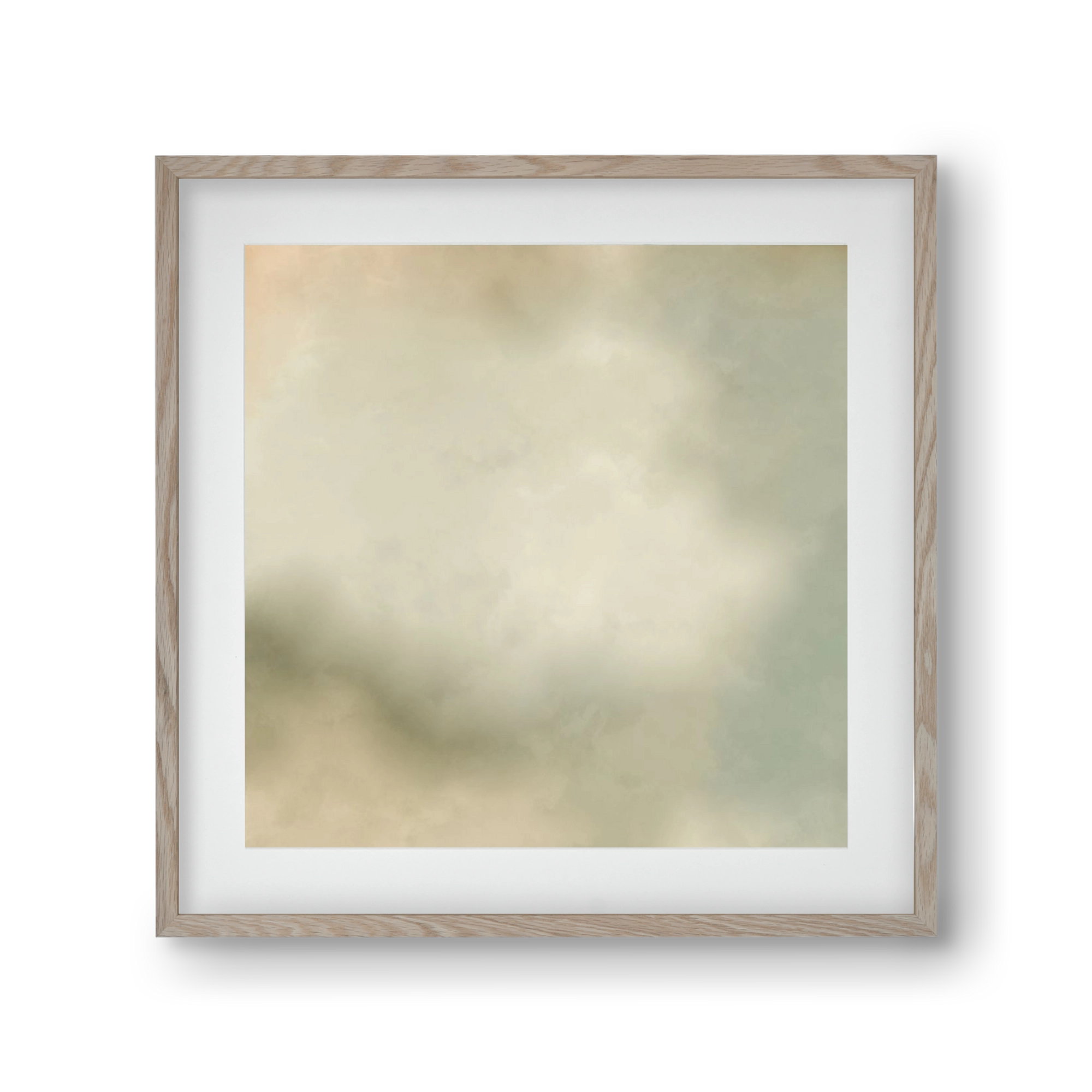 GRAY HORIZON , 30x30 cm (20x20 cm), Tölgy keret, paszpartuval