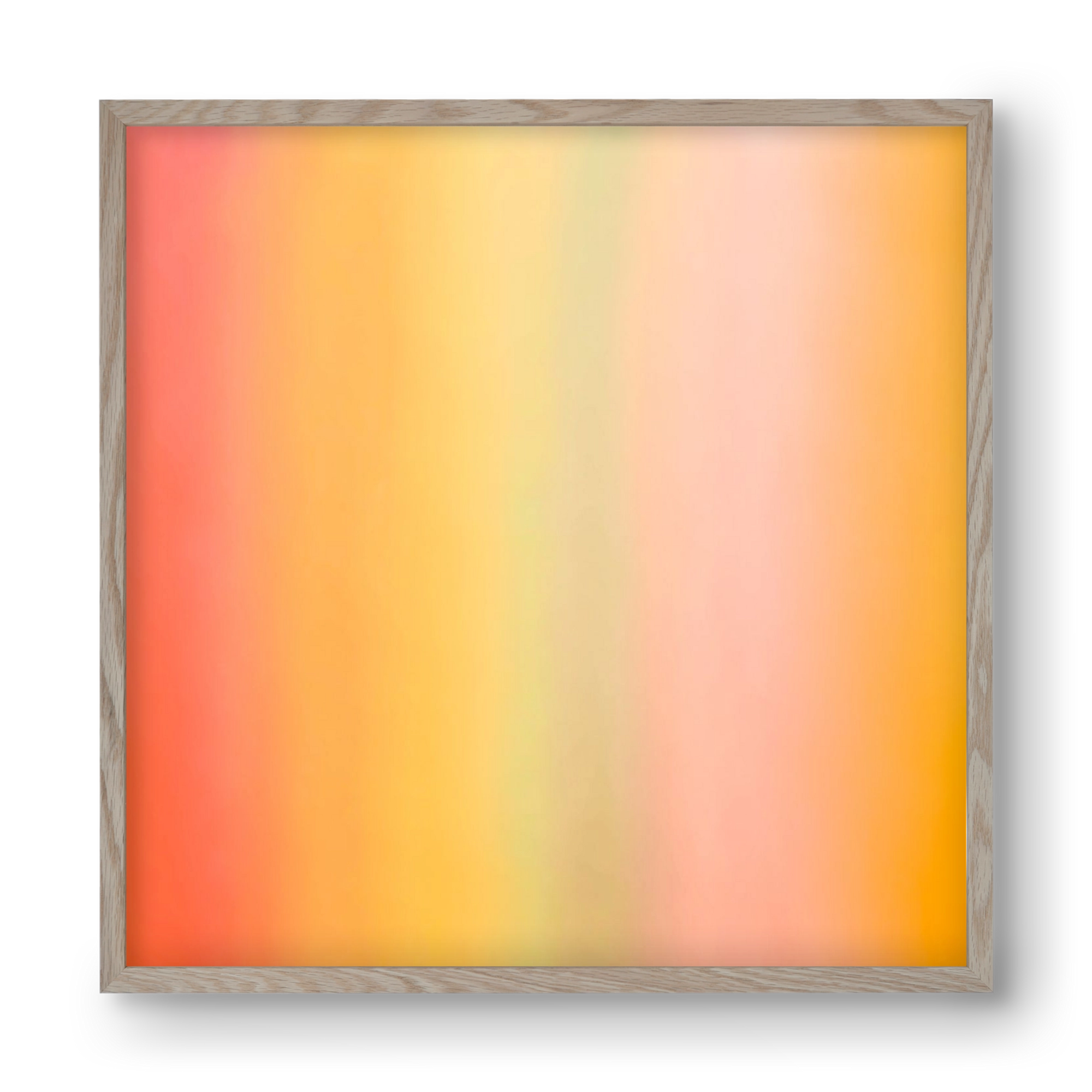  COLORFUL ABSTRACT , 40x40 cm (40x40 cm), Tölgy keret