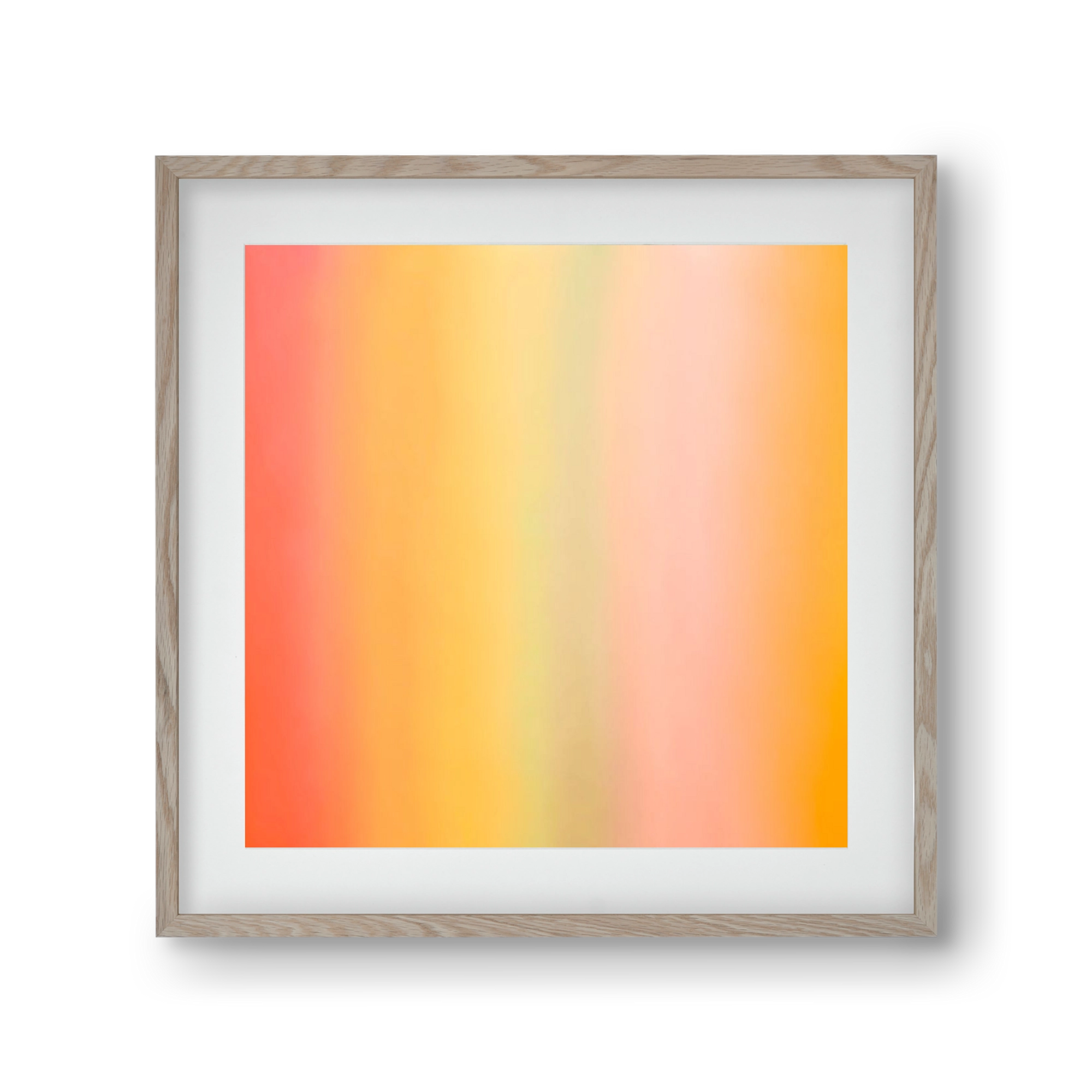  COLORFUL ABSTRACT , 30x30 cm (20x20 cm), Tölgy keret, paszpartuval