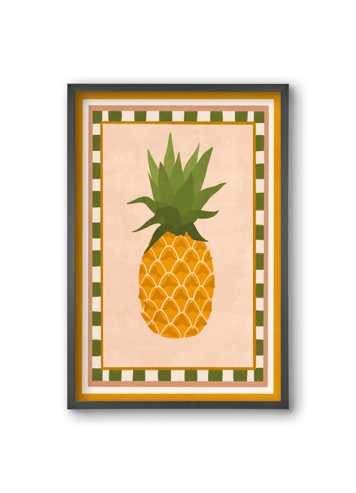 PINEAPPLE, 20x30 cm (20x30 cm), Fekete keret