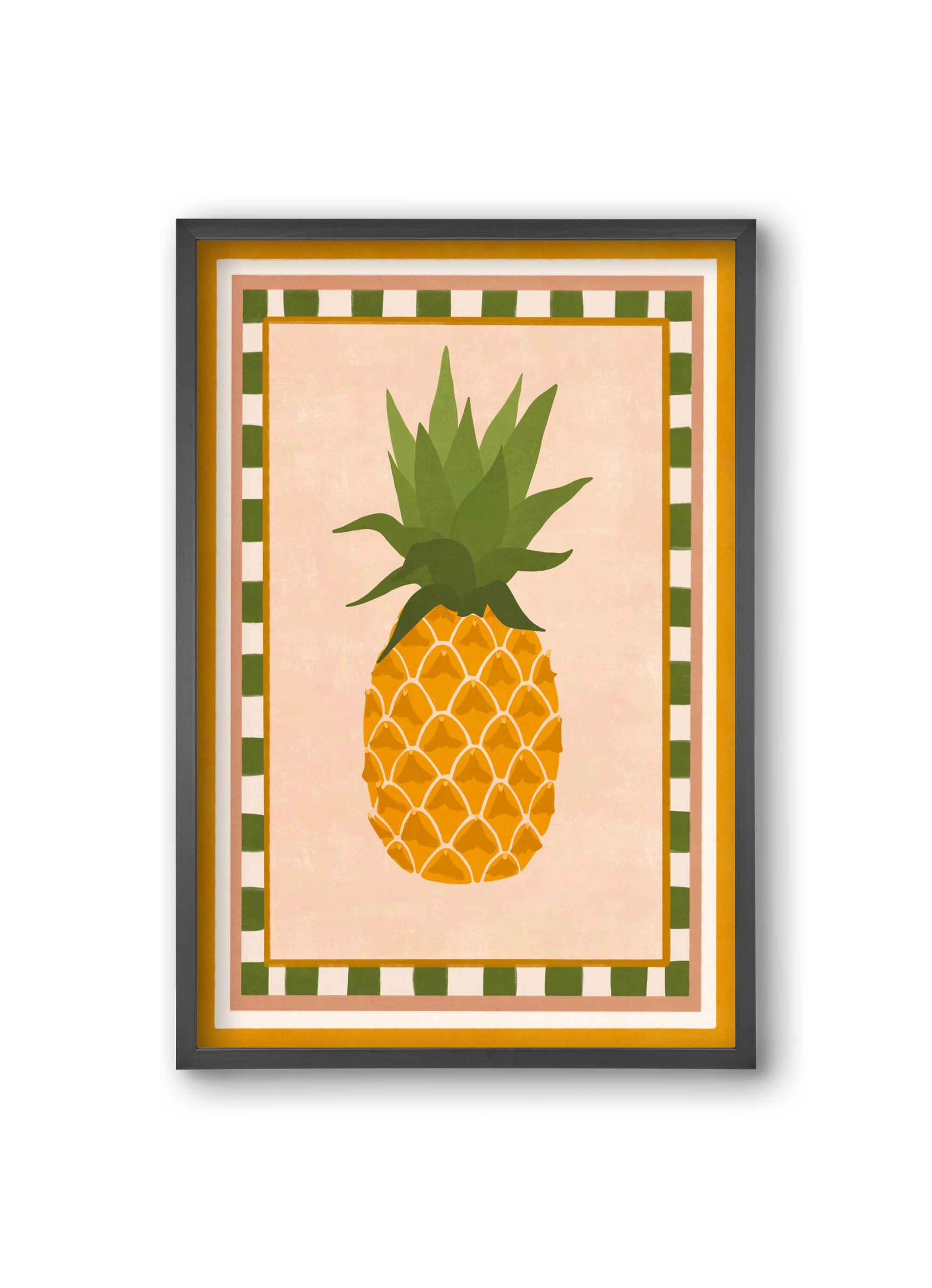 PINEAPPLE, 20x30 cm (20x30 cm), Fekete keret