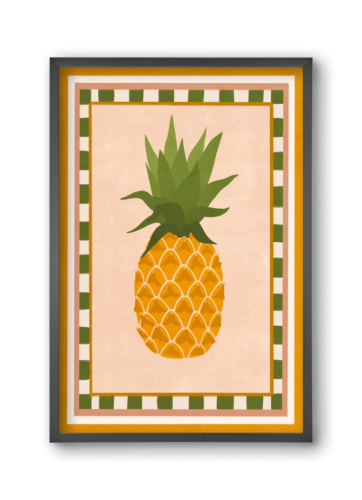 PINEAPPLE, 30x45 cm (30x45 cm), Fekete keret