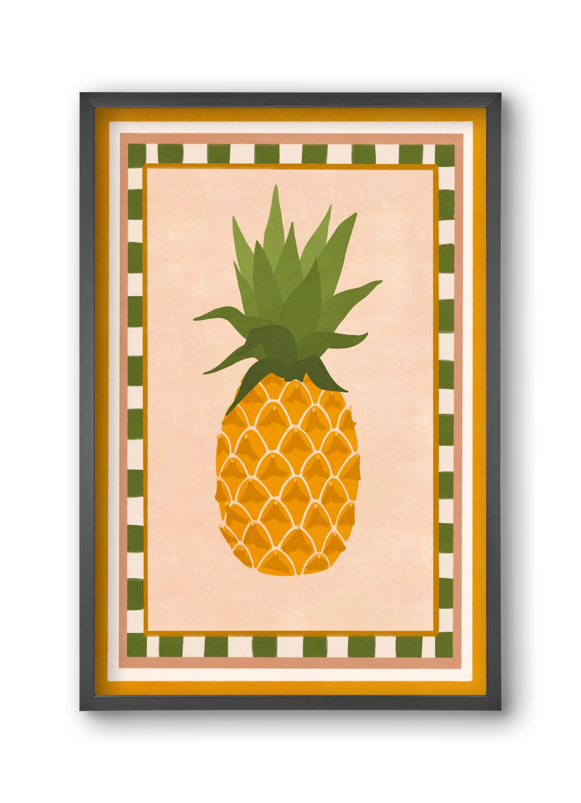 PINEAPPLE, 30x45 cm (30x45 cm), Fekete keret