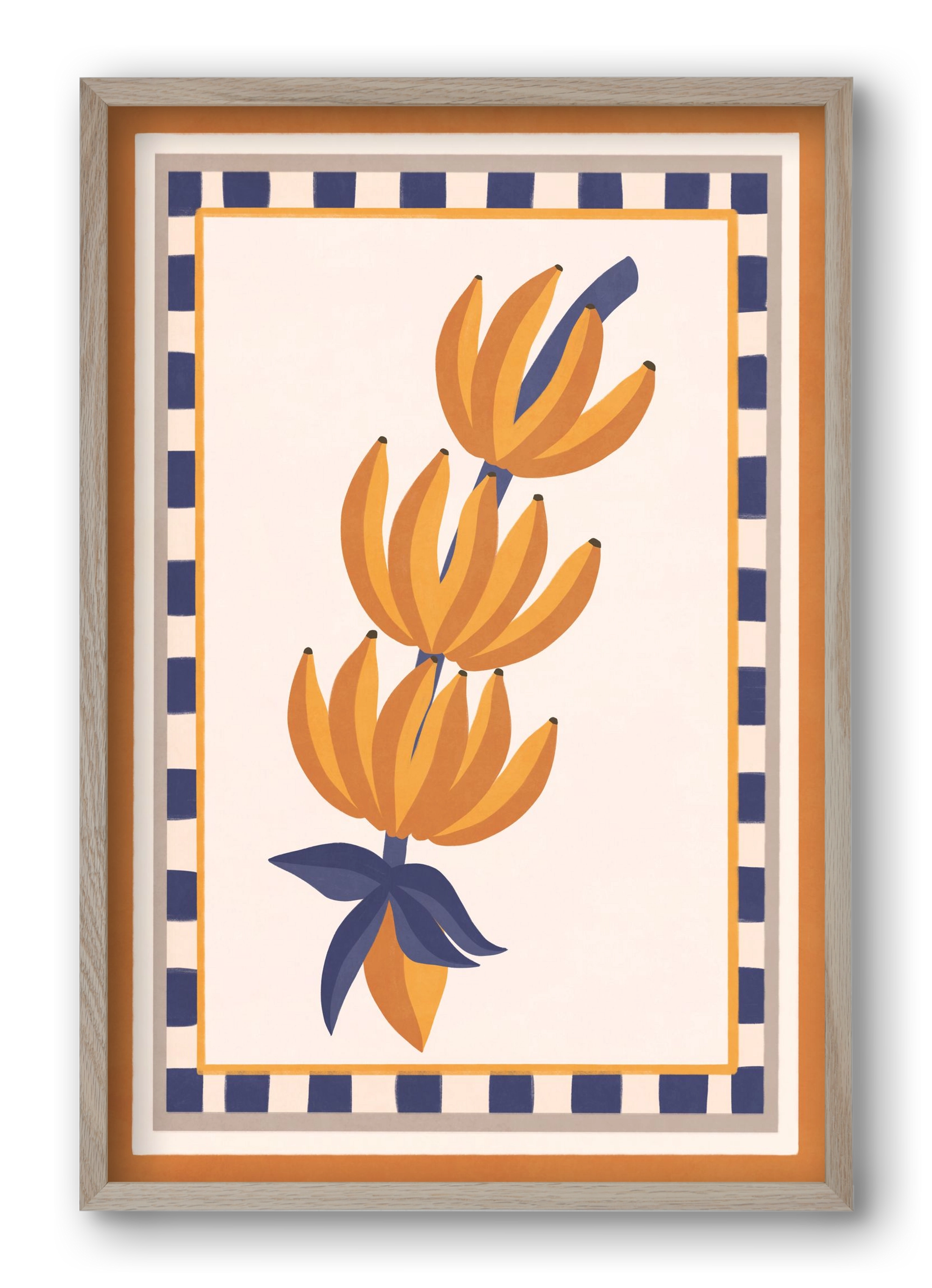 BANANAS, 40x60 cm (40x60 cm), Tölgy keret