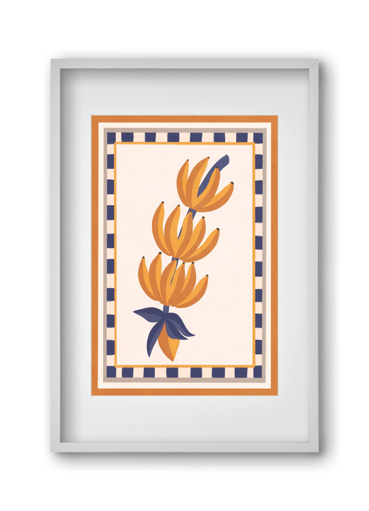 BANANAS, 30x45 cm (20x30 cm), Fehér keret, paszpartuval