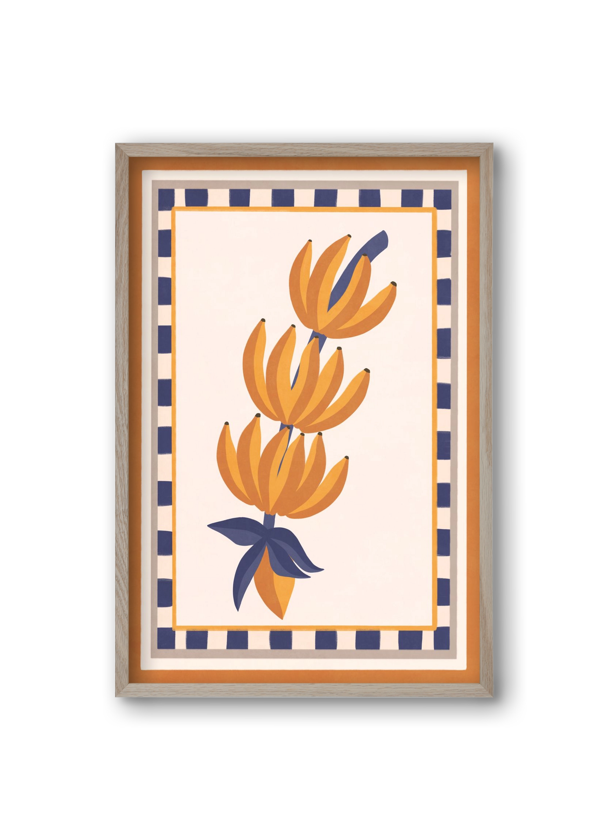 BANANAS, 20x30 cm (20x30 cm), Tölgy keret