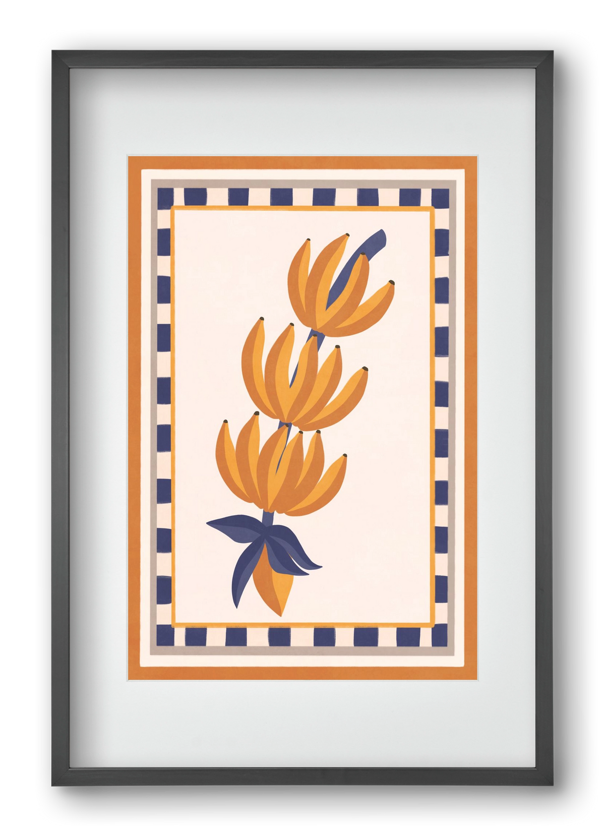 BANANAS, 40x60 cm (30x45 cm), Fekete keret, paszpartuval