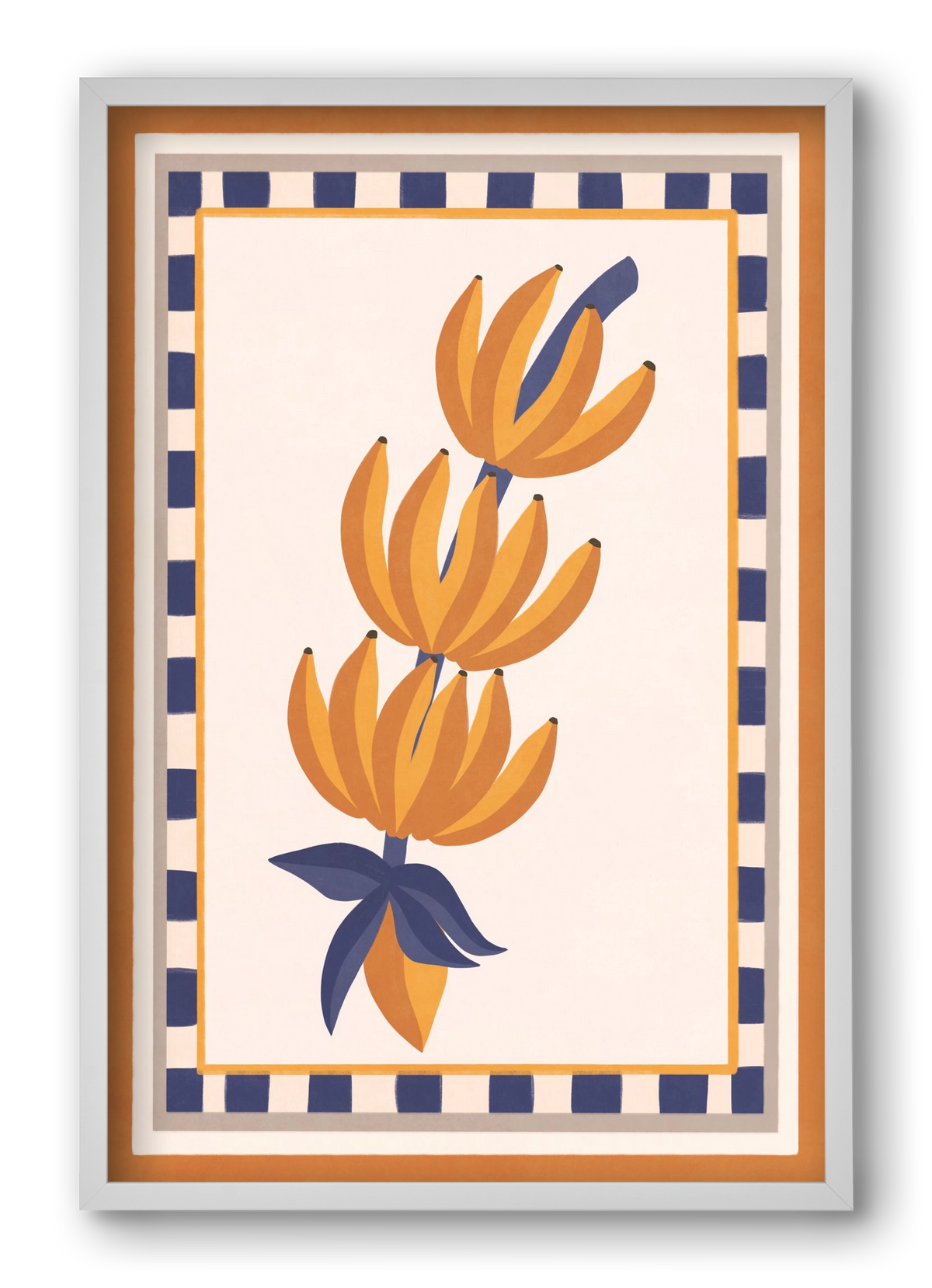 BANANAS, 40x60 cm (40x60 cm), Fehér keret