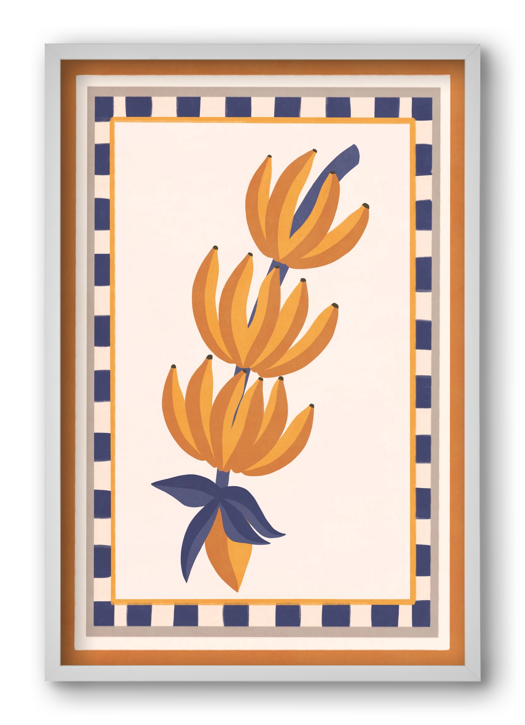 BANANAS, 40x60 cm (40x60 cm), Fehér keret