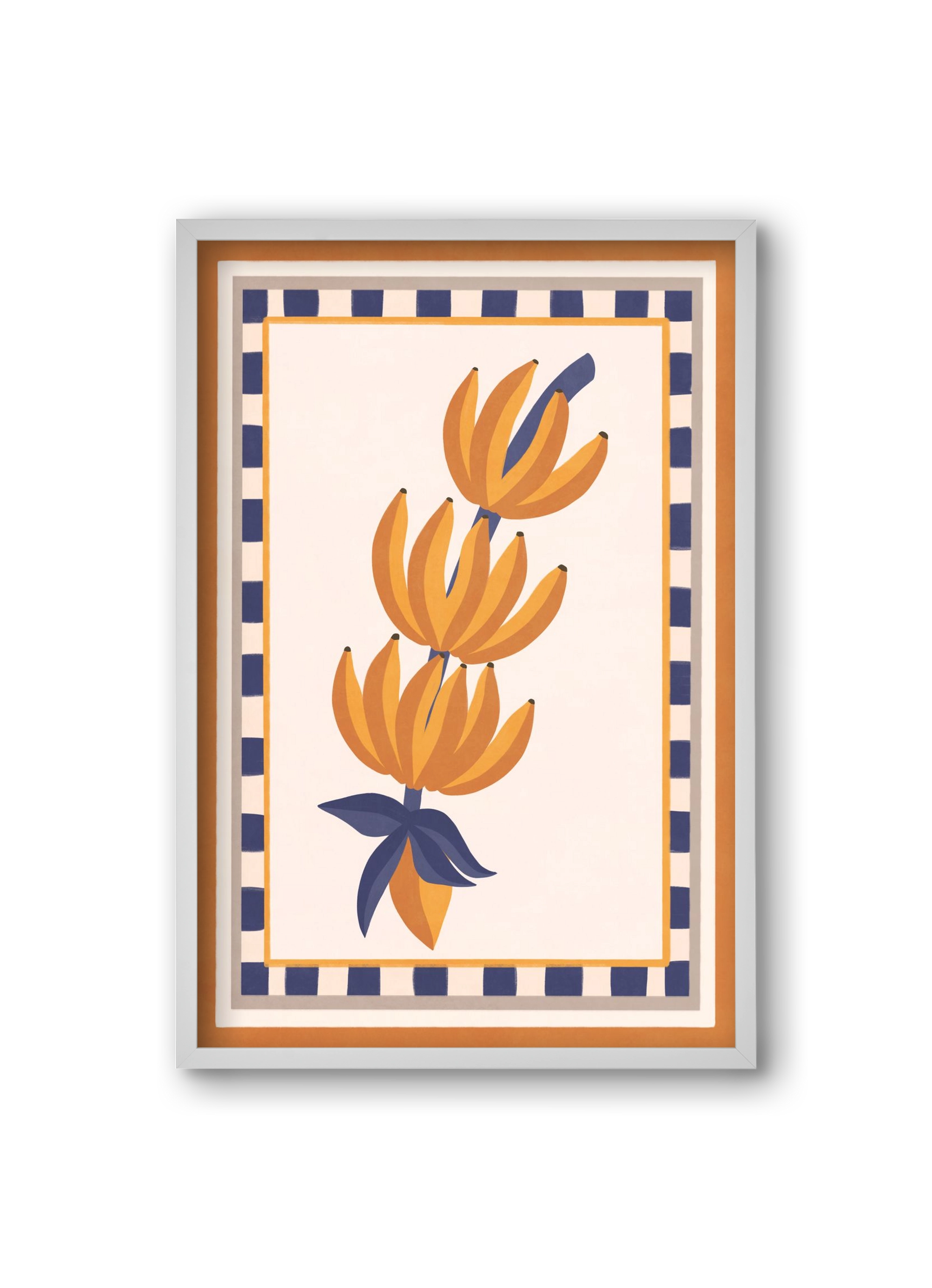 BANANAS, 20x30 cm (20x30 cm), Fehér keret