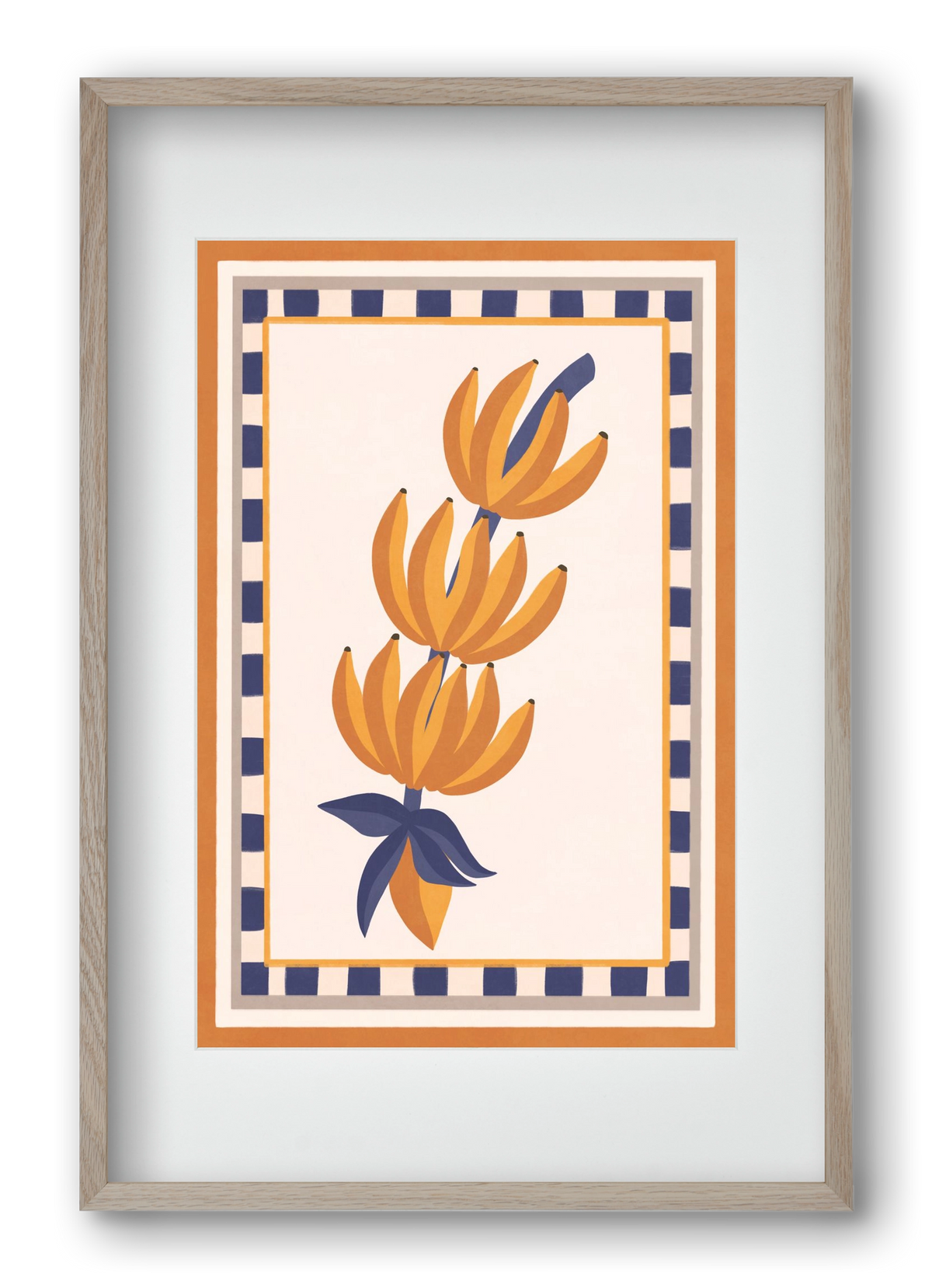 BANANAS, 40x60 cm (30x45 cm), Tölgy keret, paszpartuval