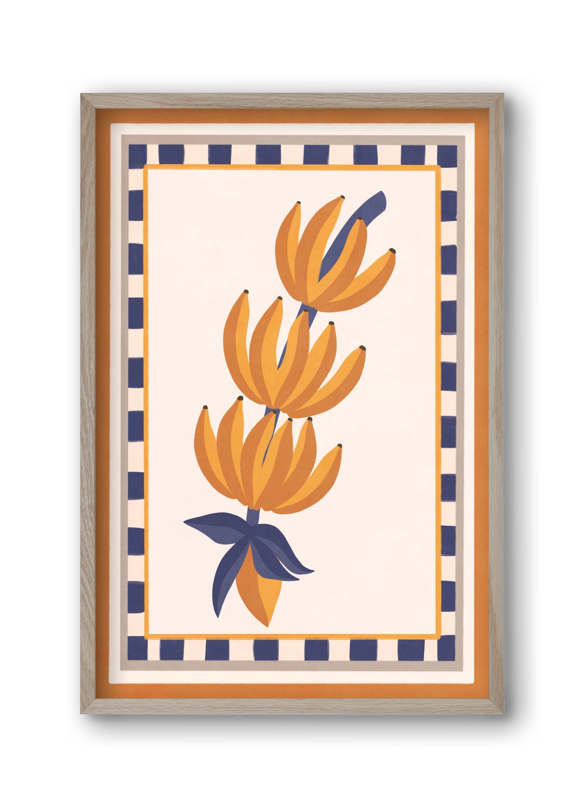 BANANAS, 30x45 cm (30x45 cm), Tölgy keret