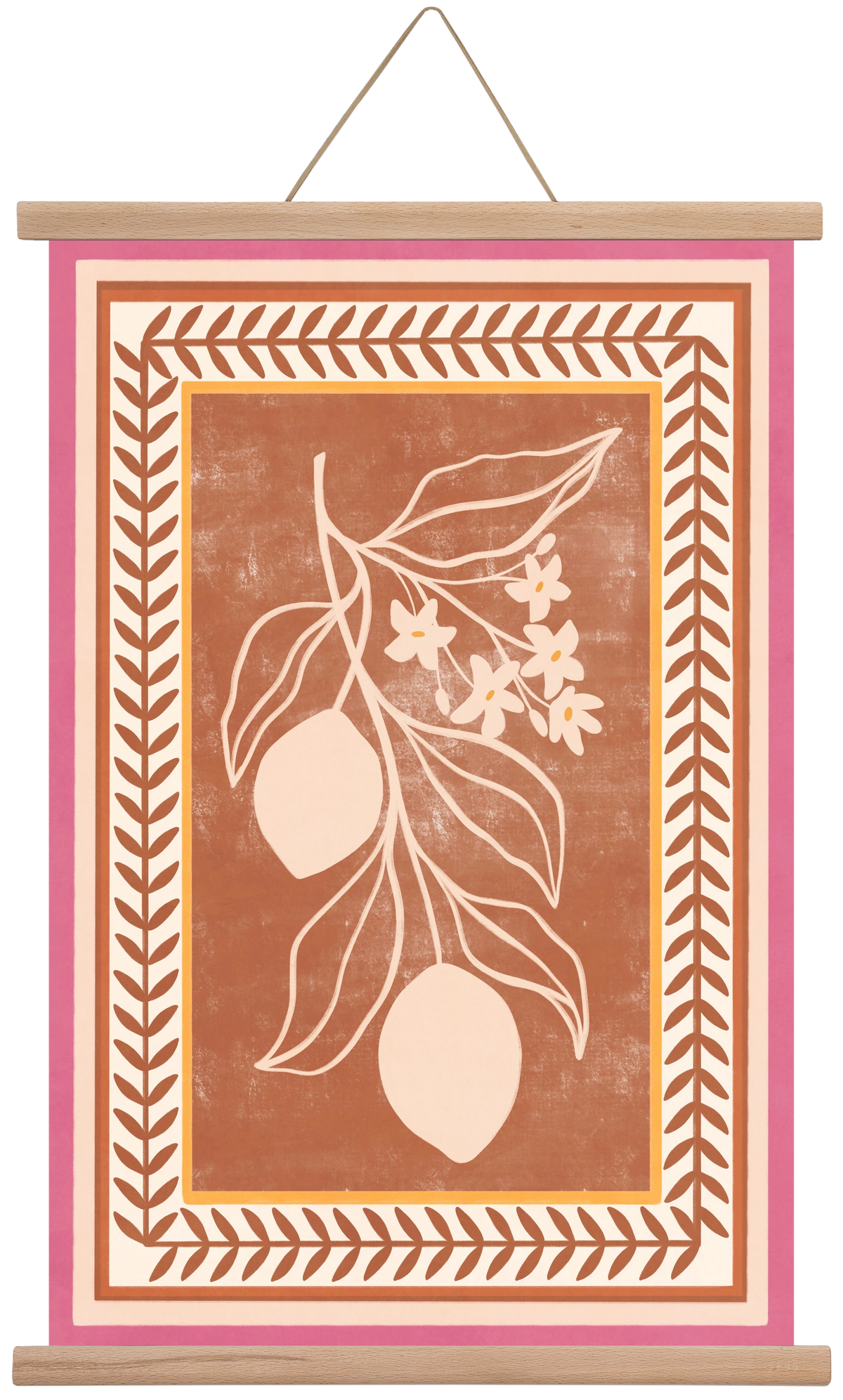 LEMON TWIG - 013, 40x60 cm (40x60 cm), Tölgy akasztó