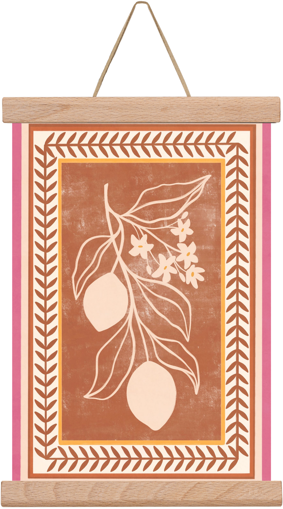 LEMON TWIG - 013, 20x30 cm (20x30 cm), Tölgy akasztó