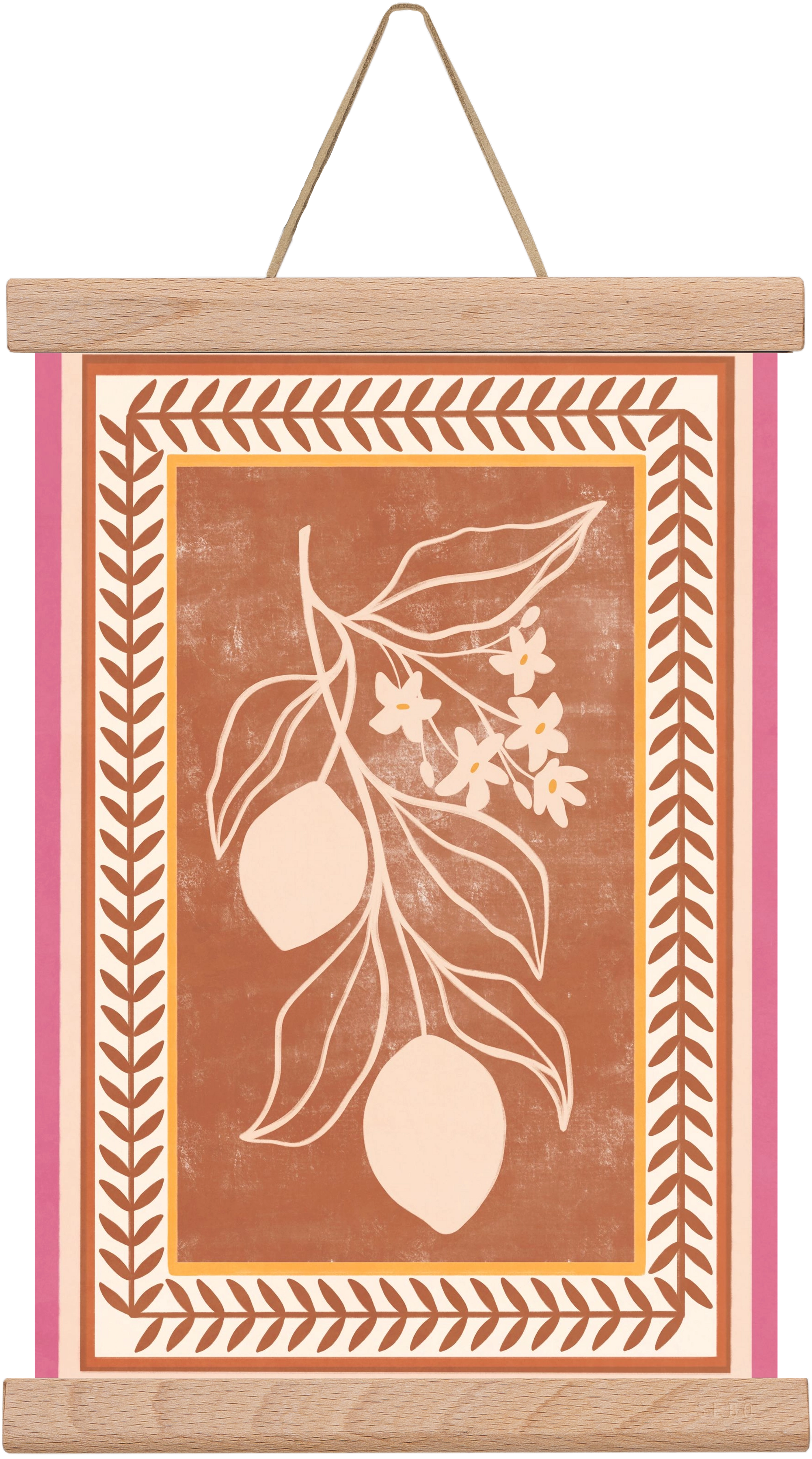 LEMON TWIG - 013, 20x30 cm (20x30 cm), Tölgy akasztó