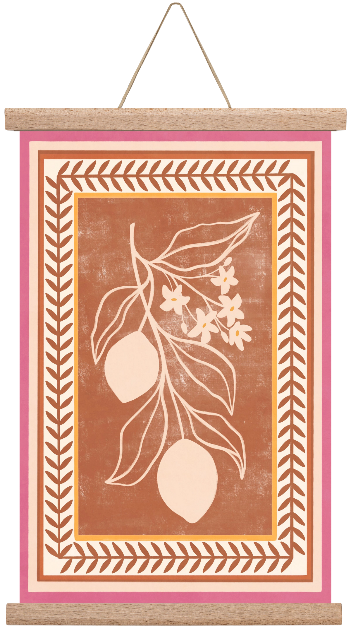 LEMON TWIG - 013, 30x45 cm (30x45 cm), Tölgy akasztó