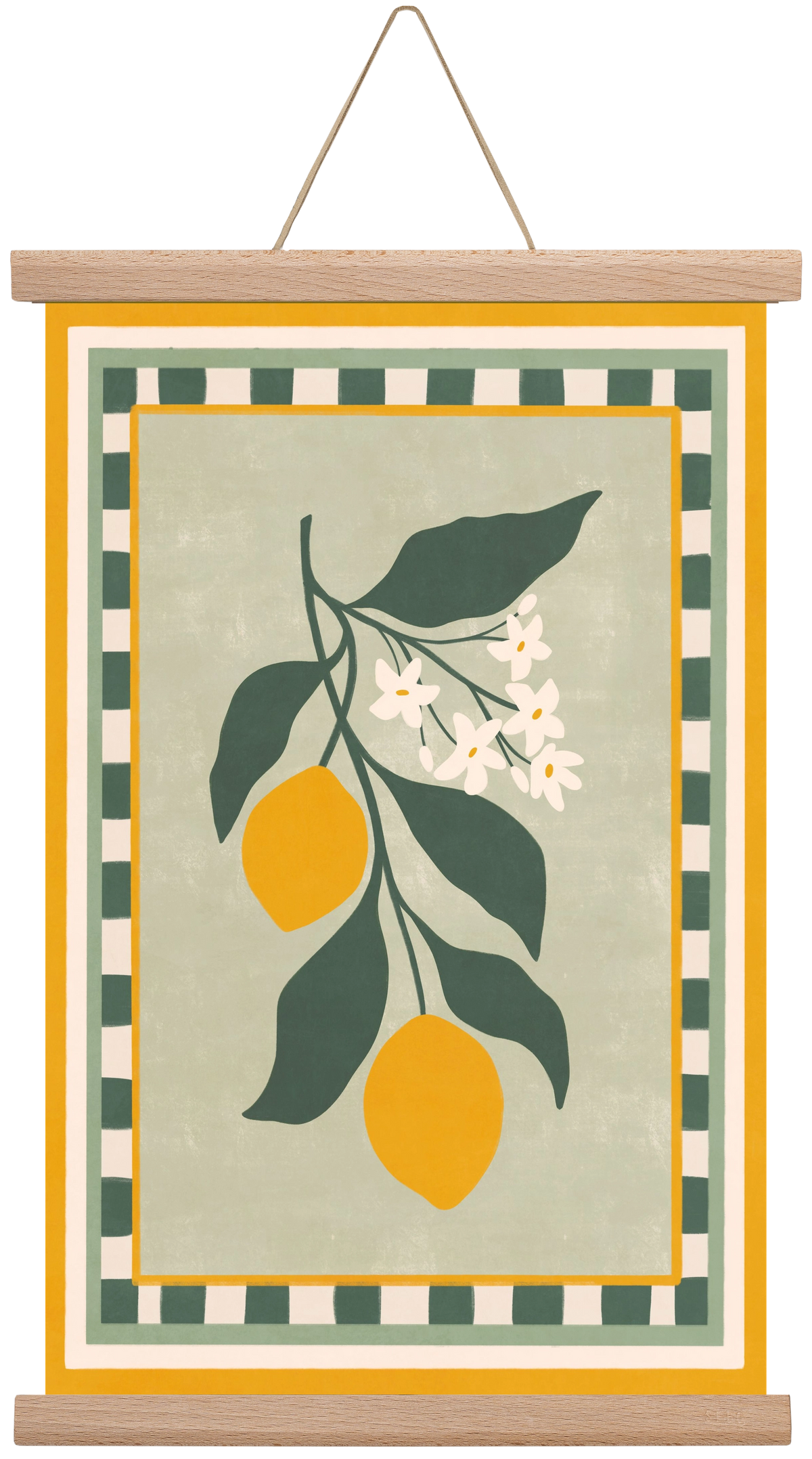 LEMON TWIG - 012, 30x45 cm (30x45 cm), Tölgy akasztó