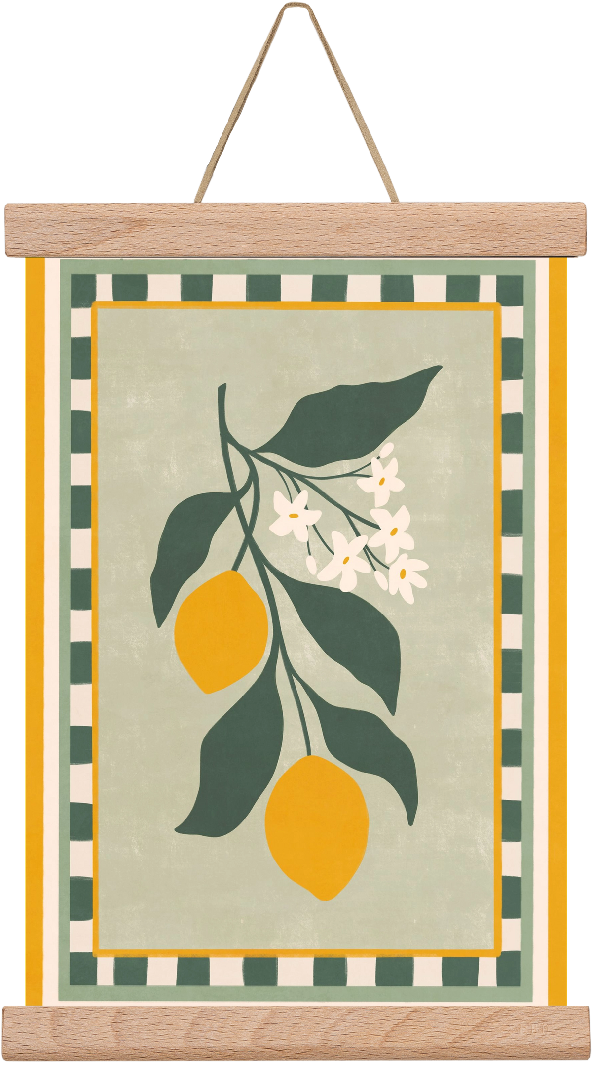 LEMON TWIG - 012, 20x30 cm (20x30 cm), Tölgy akasztó