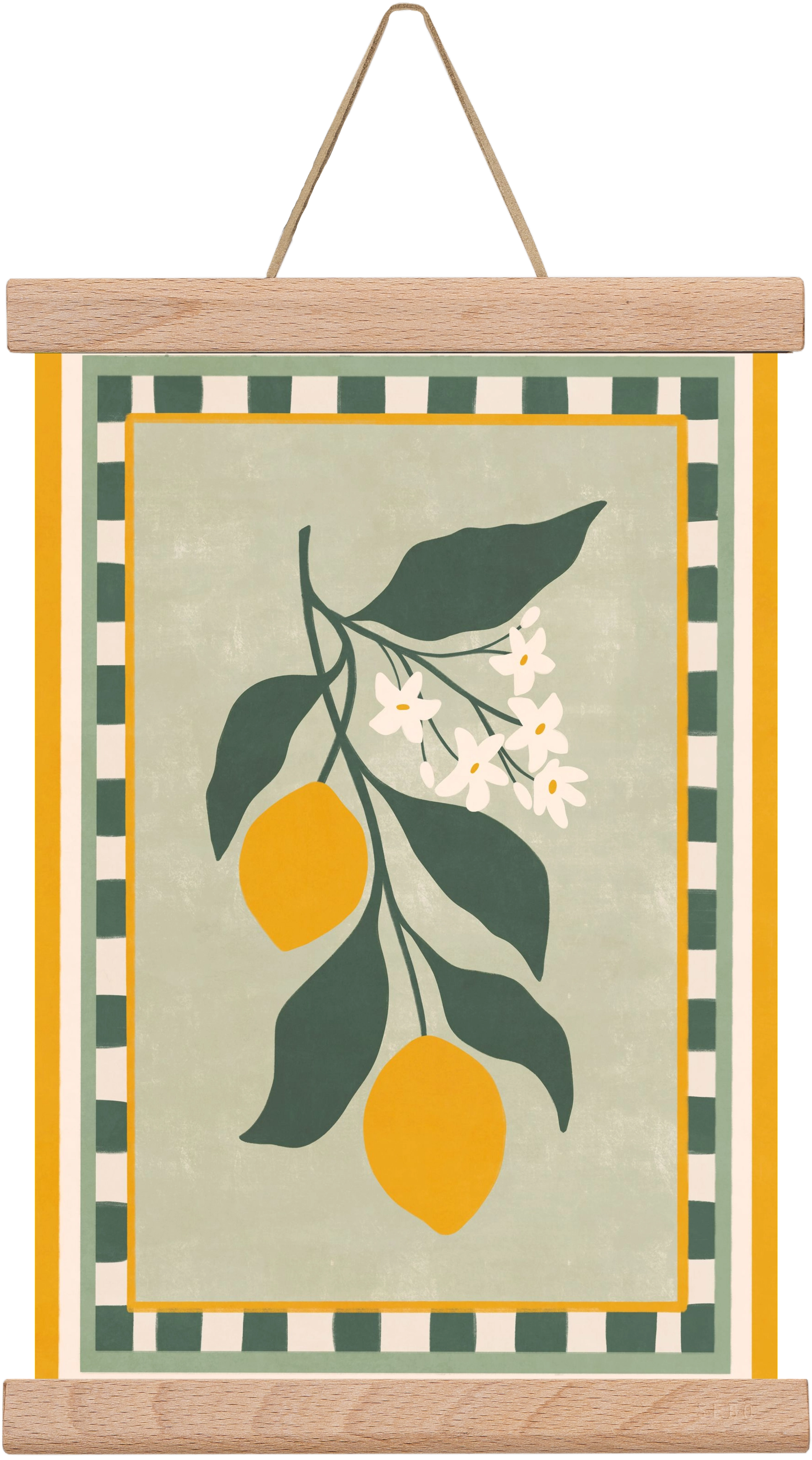 LEMON TWIG - 012, 20x30 cm (20x30 cm), Tölgy akasztó