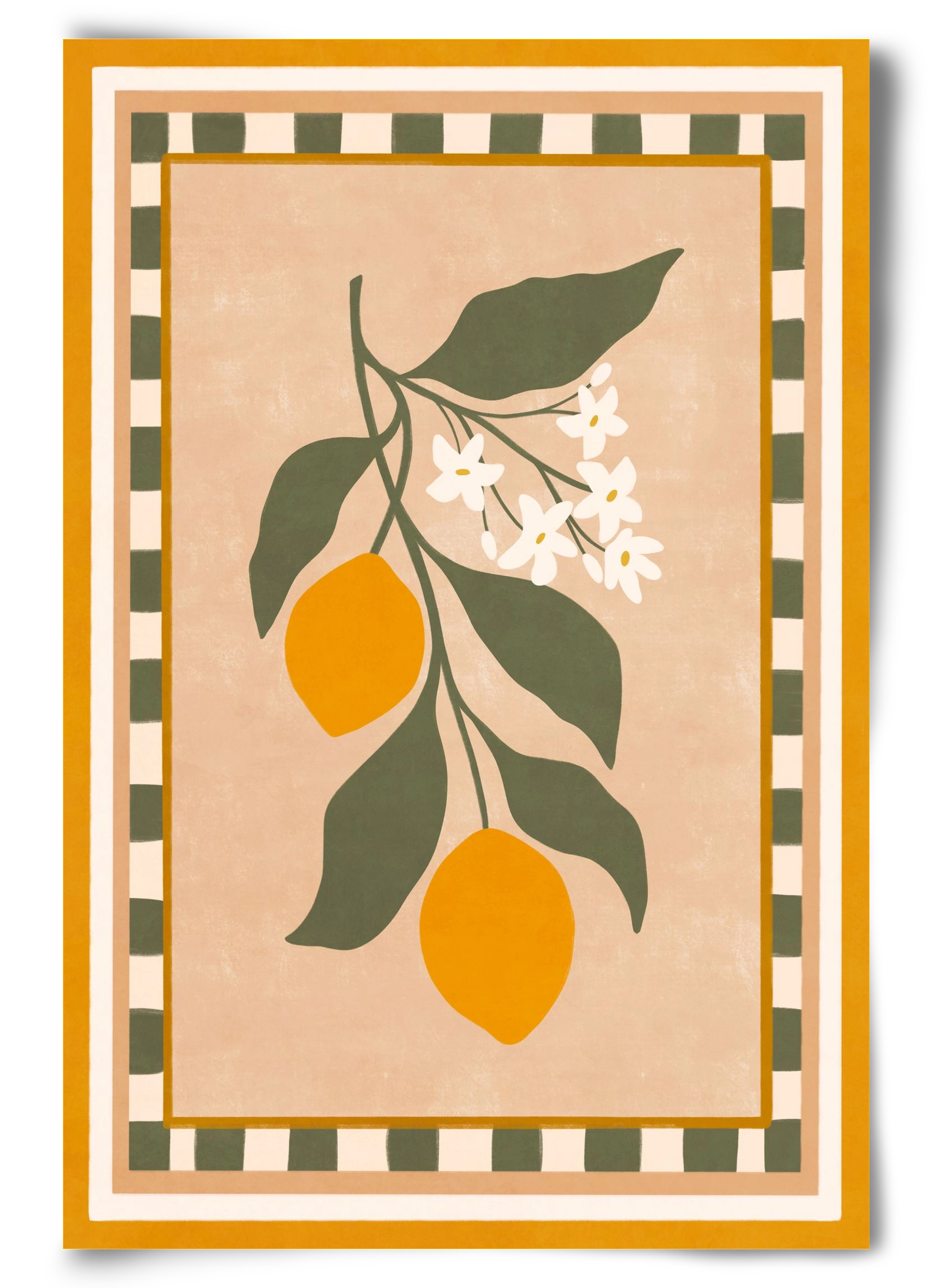 LEMON TWIG - 01 , 60x90 cm, Keret nélkül