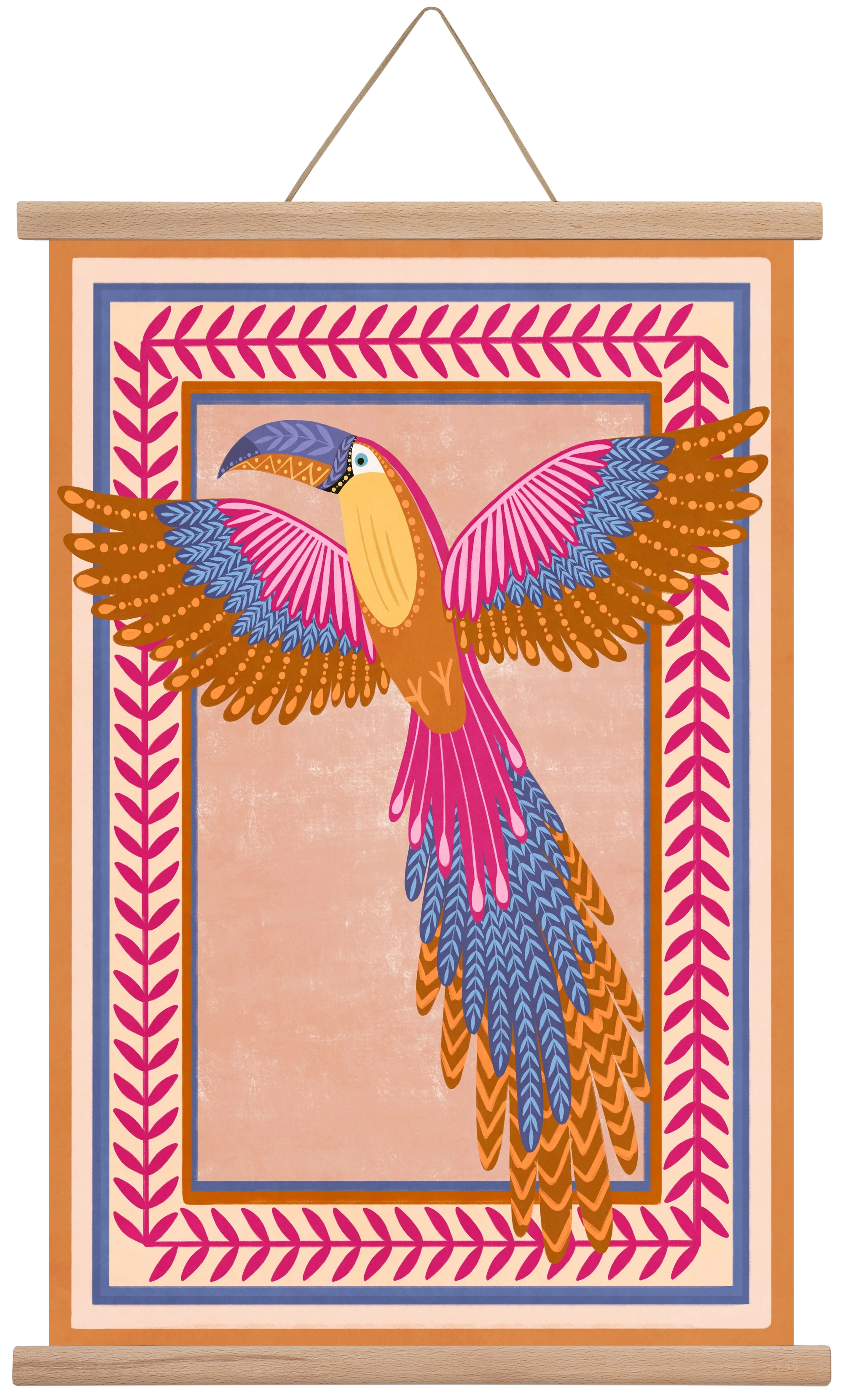 BIRD, 40x60 cm (40x60 cm), Tölgy akasztó