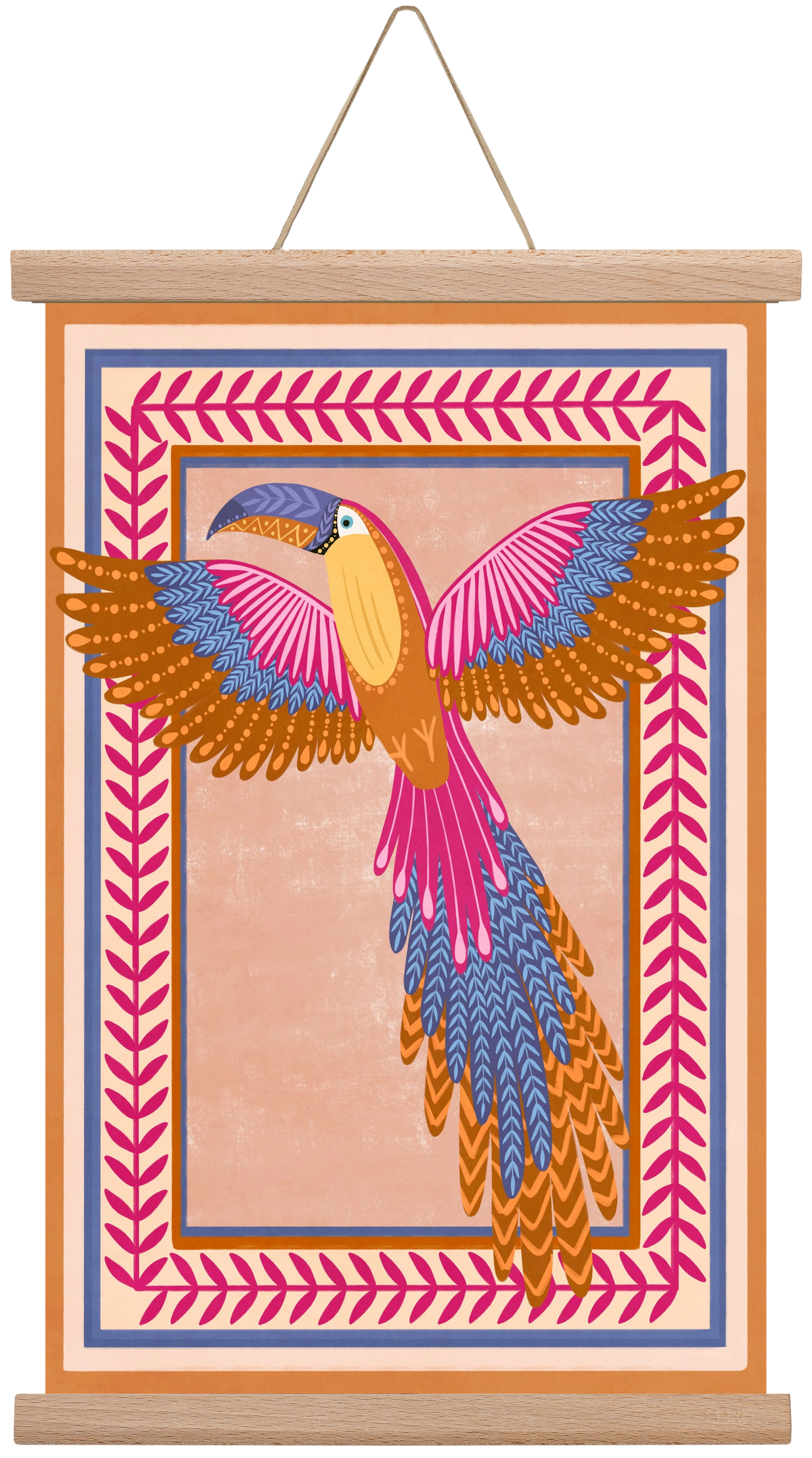 BIRD, 30x45 cm (30x45 cm), Tölgy akasztó