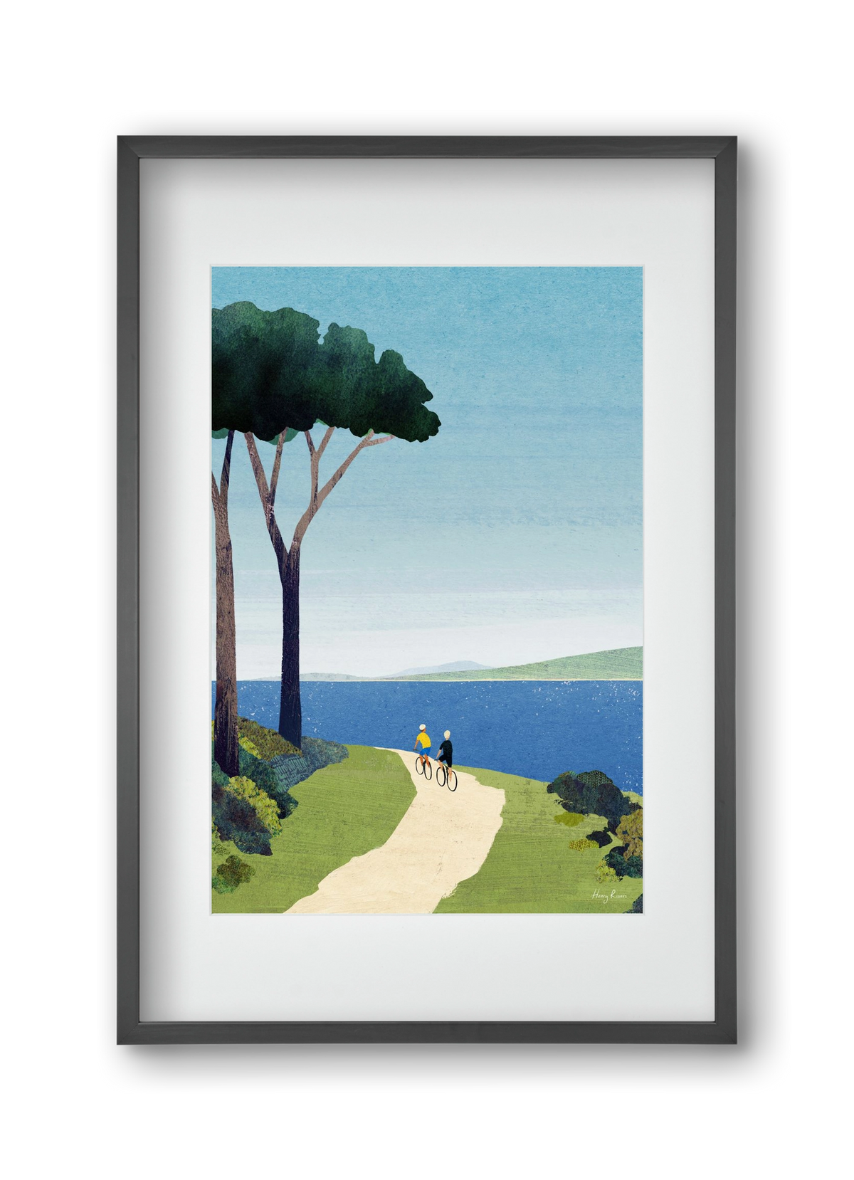 Bike ride, 30x45 cm (20x30 cm), Fekete keret, paszpartuval