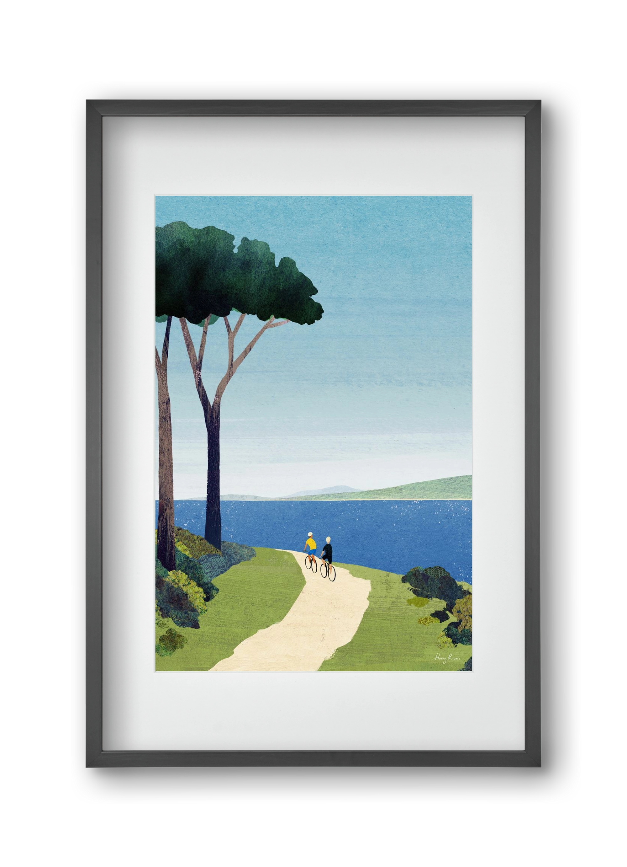 Bike ride, 30x45 cm (20x30 cm), Fekete keret, paszpartuval