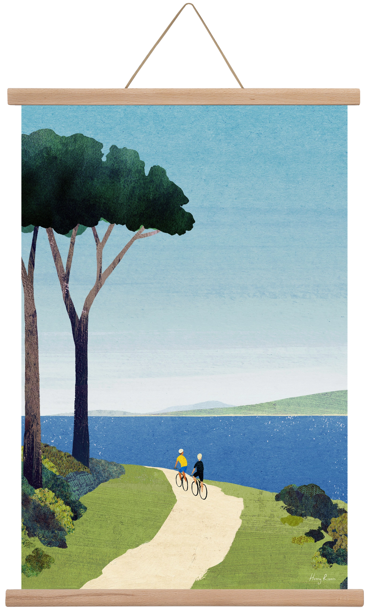 Bike ride, 40x60 cm (40x60 cm), Tölgy akasztó