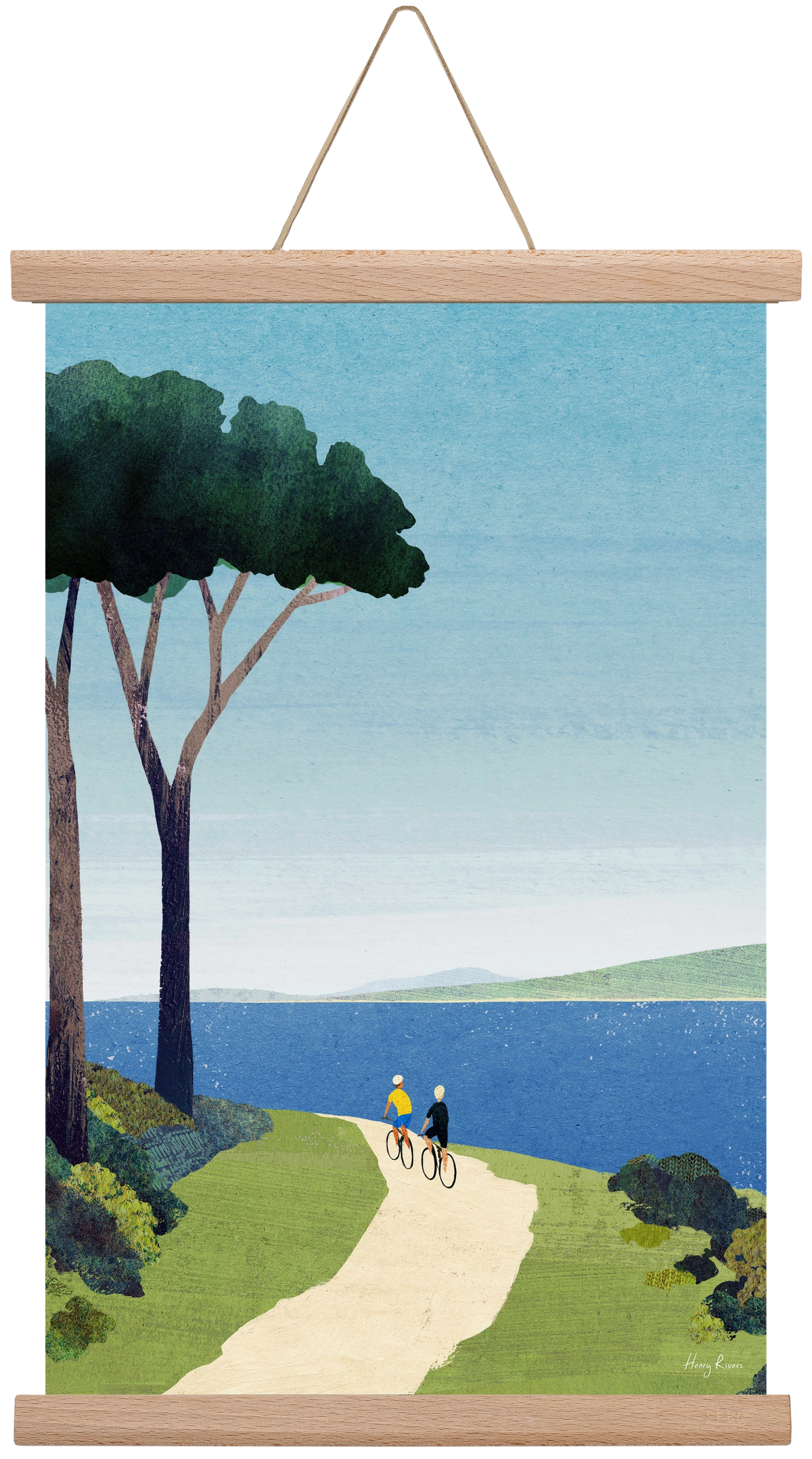 Bike ride, 30x45 cm (30x45 cm), Tölgy akasztó